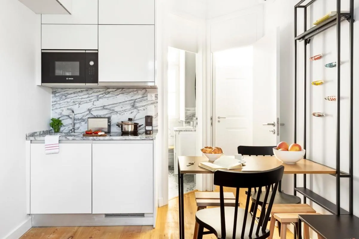 Kitchen or kitchenette in FLH Vila Rosário Cosy Flat II