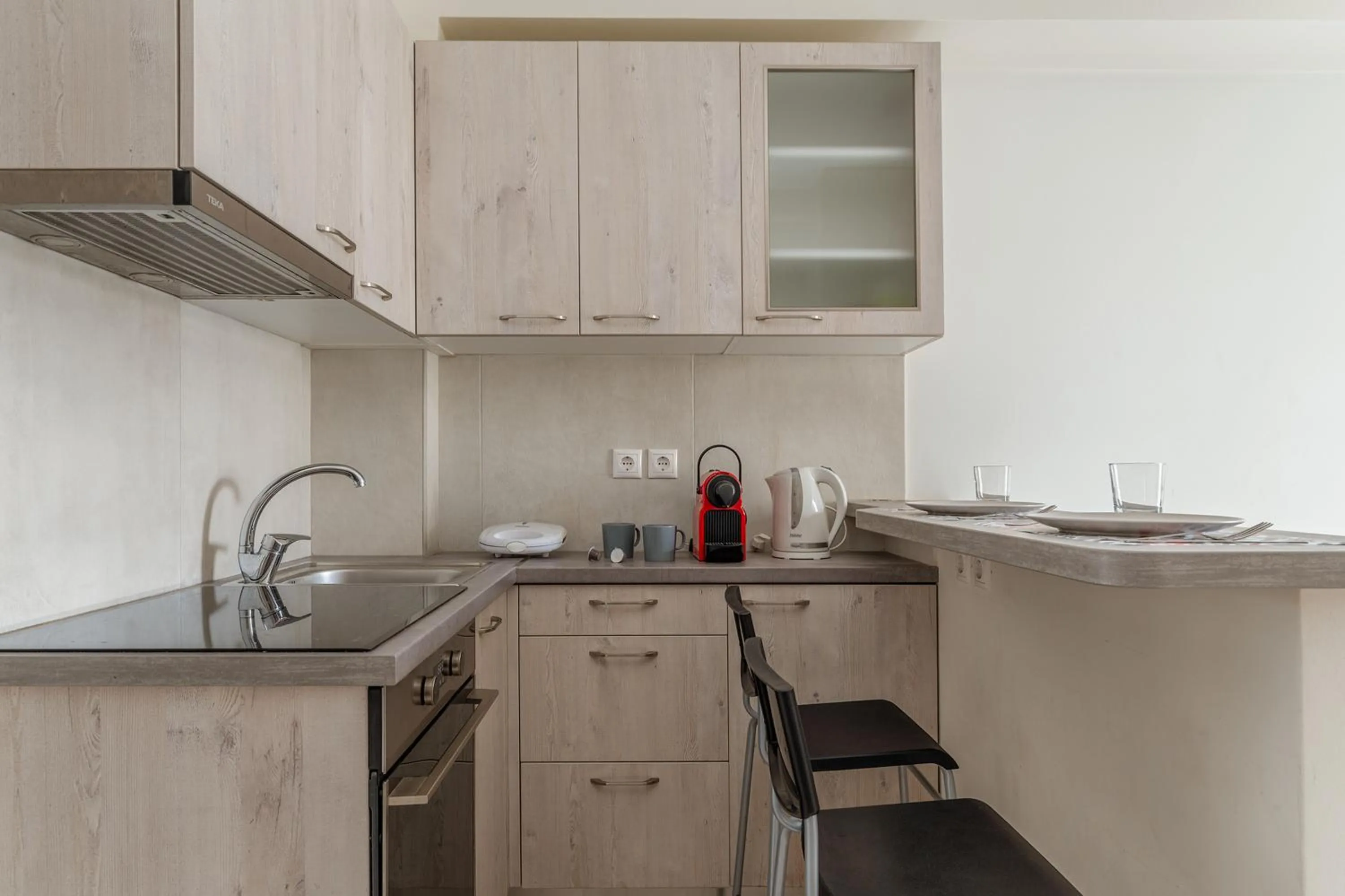 Kitchen or kitchenette in Elvita Apartments 3