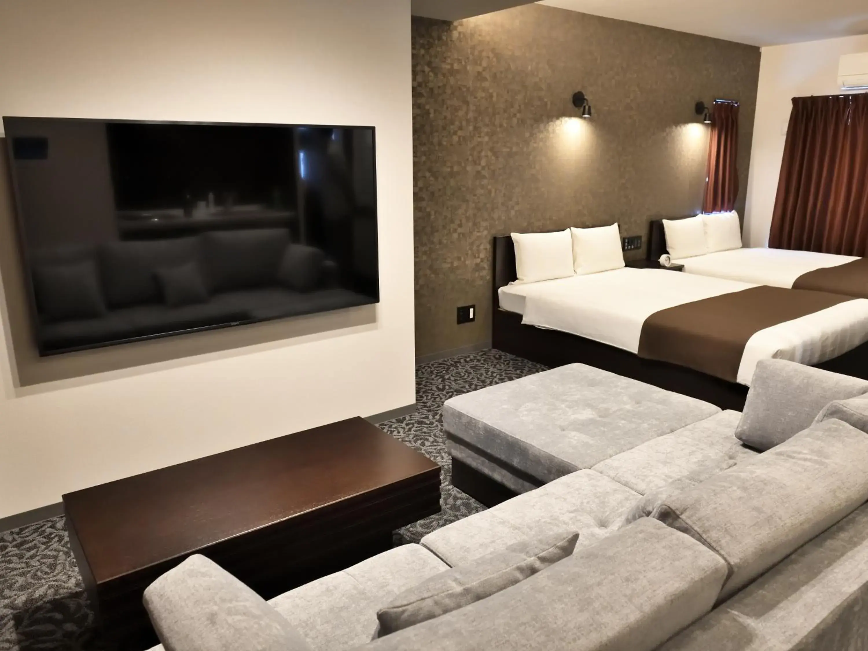 Living room, Bed in Amistad Hotel Fukuoka Living room, Bed in Amistad Hotel Fukuoka