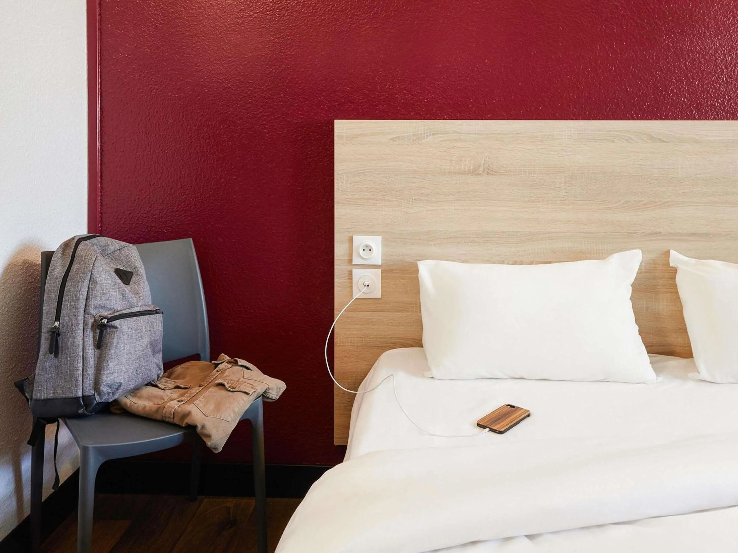 Bedroom, Bed in hotelF1 Dijon Nord