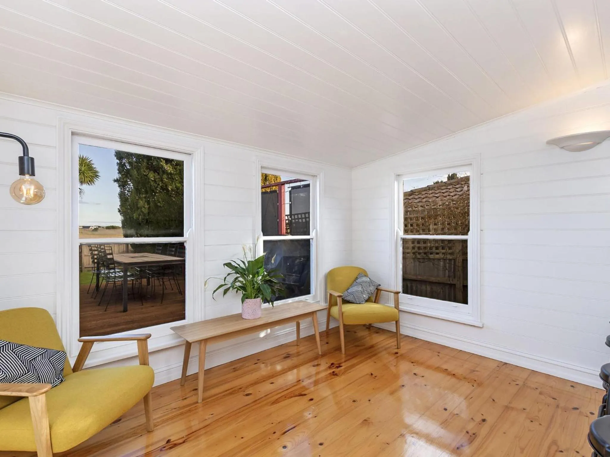 Seating area in Avery Cottage