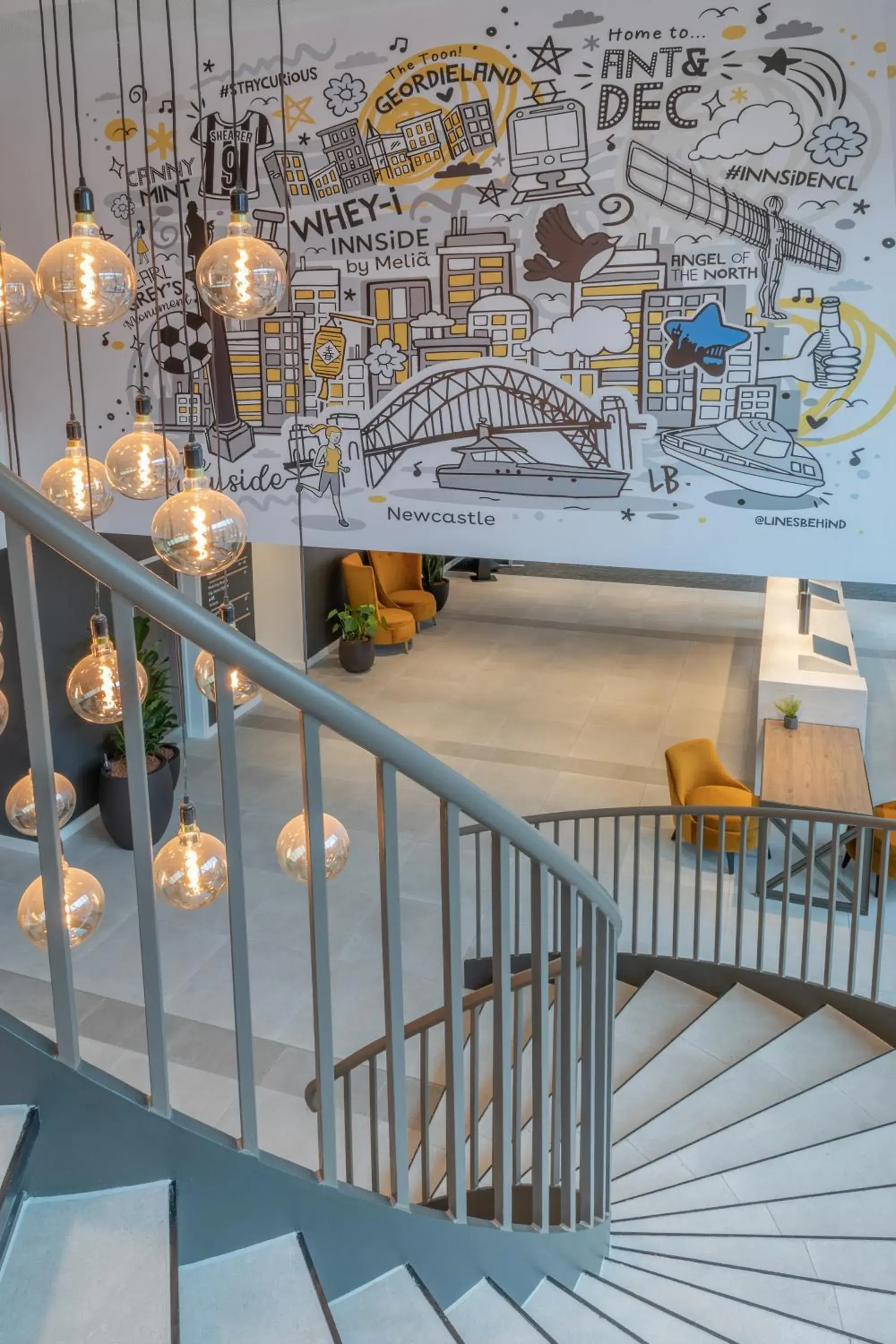 Lobby or reception in INNSiDE by Meliá Newcastle Lobby or reception in INNSiDE by Meliá Newcastle