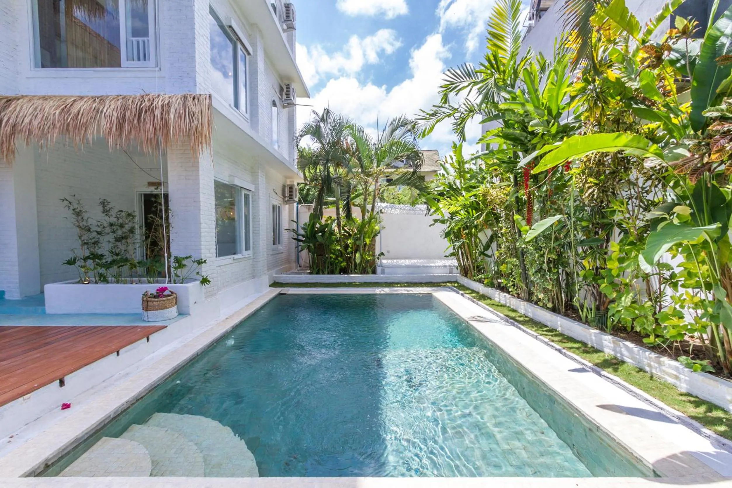 Pool view in Canggu Boutique Art Hotel