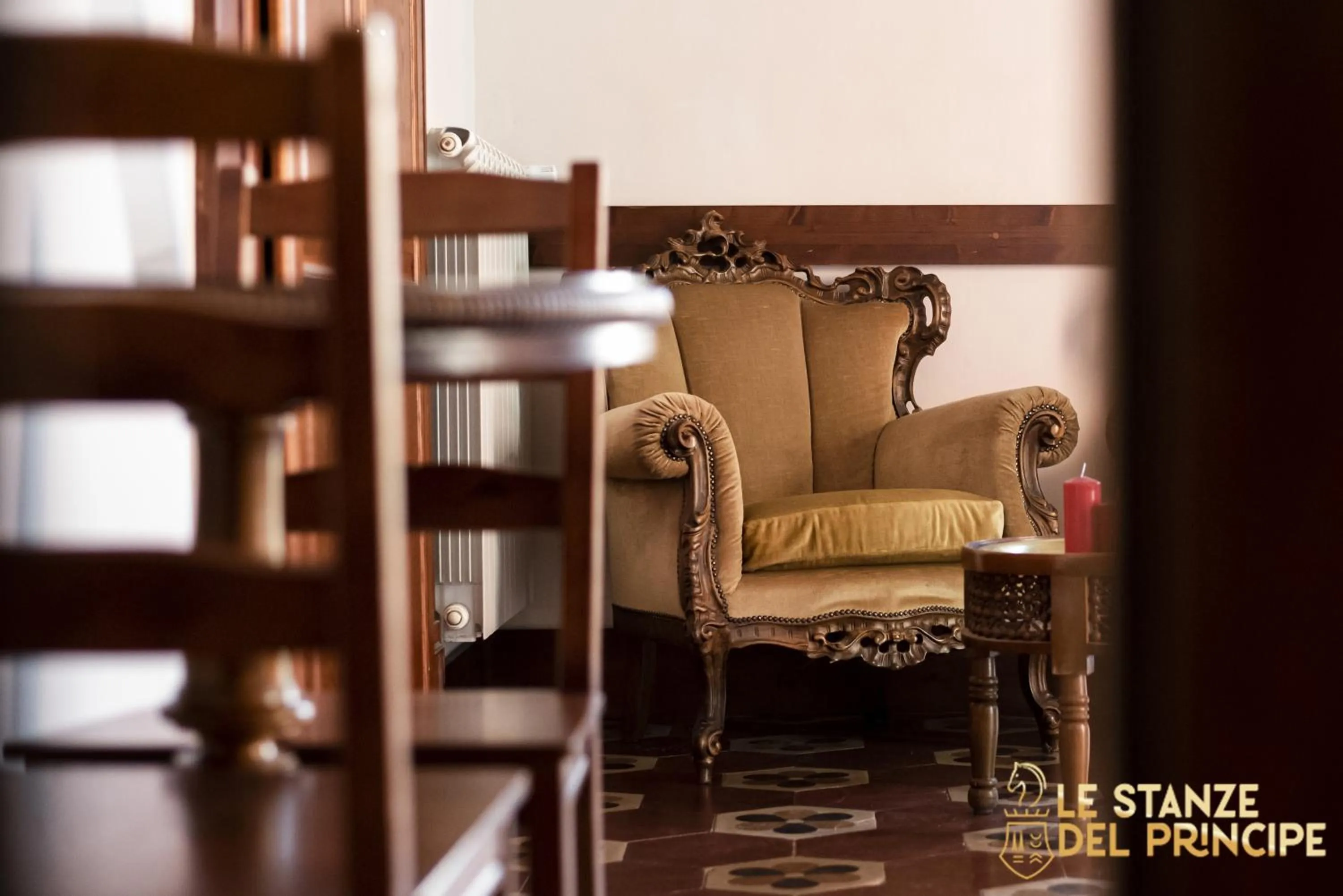 Decorative detail in Le Stanze del Principe