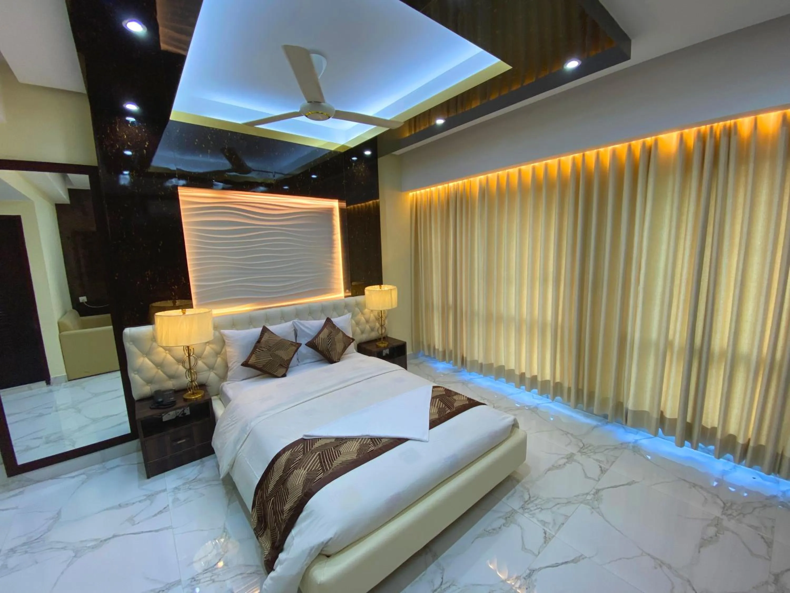 Bed in Hotel Valentino