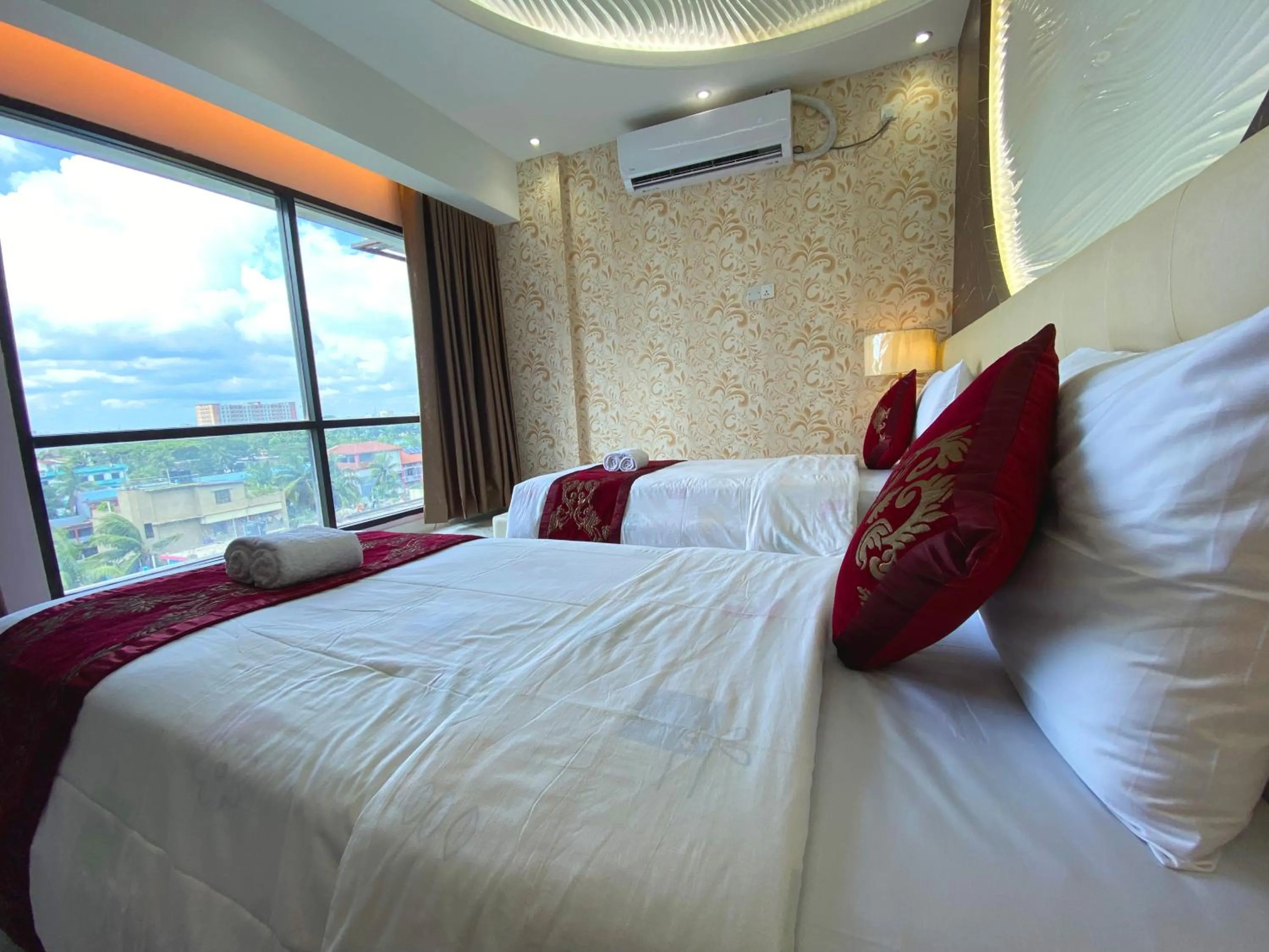 Bed in Hotel Valentino