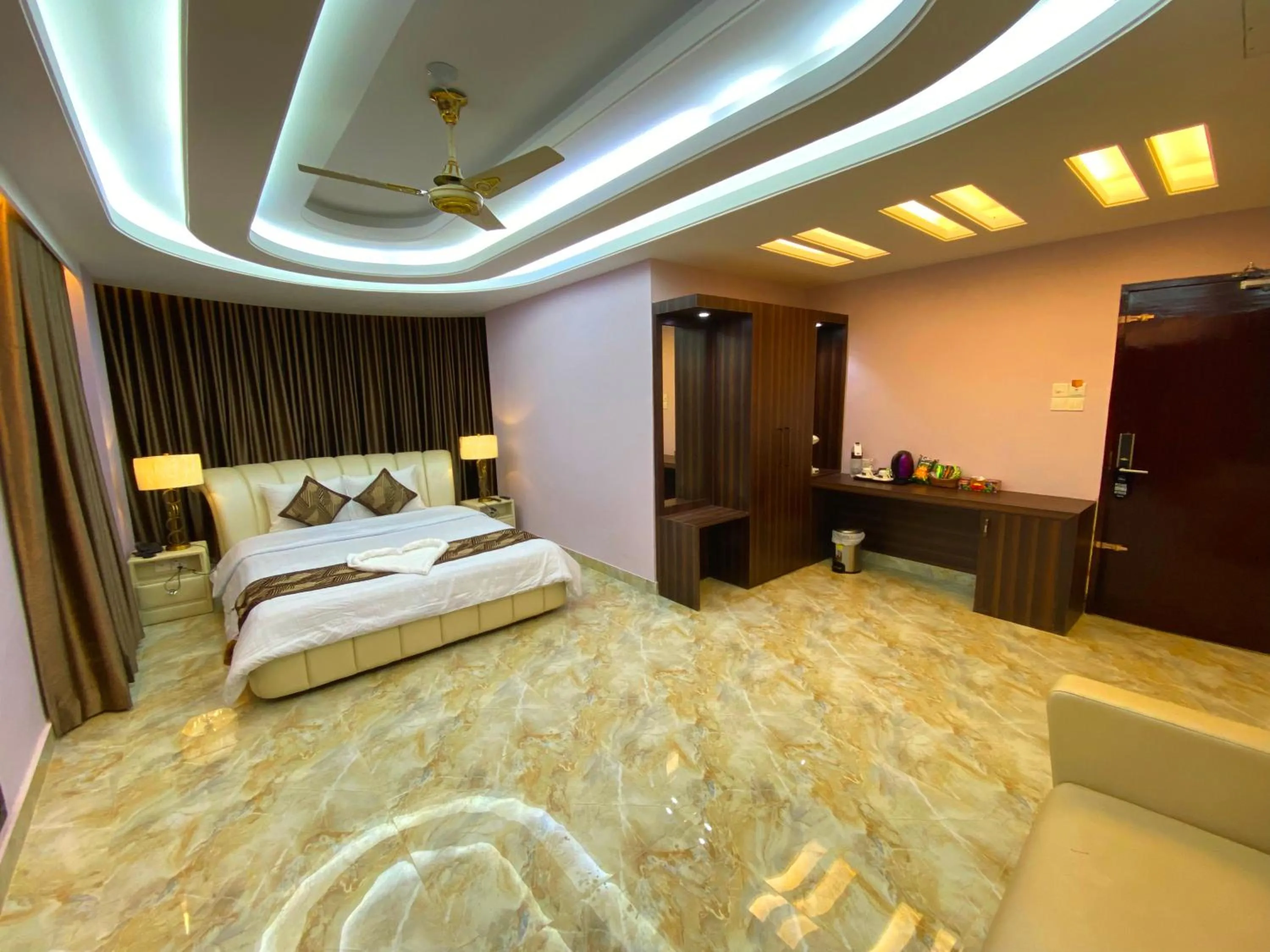 Bed in Hotel Valentino