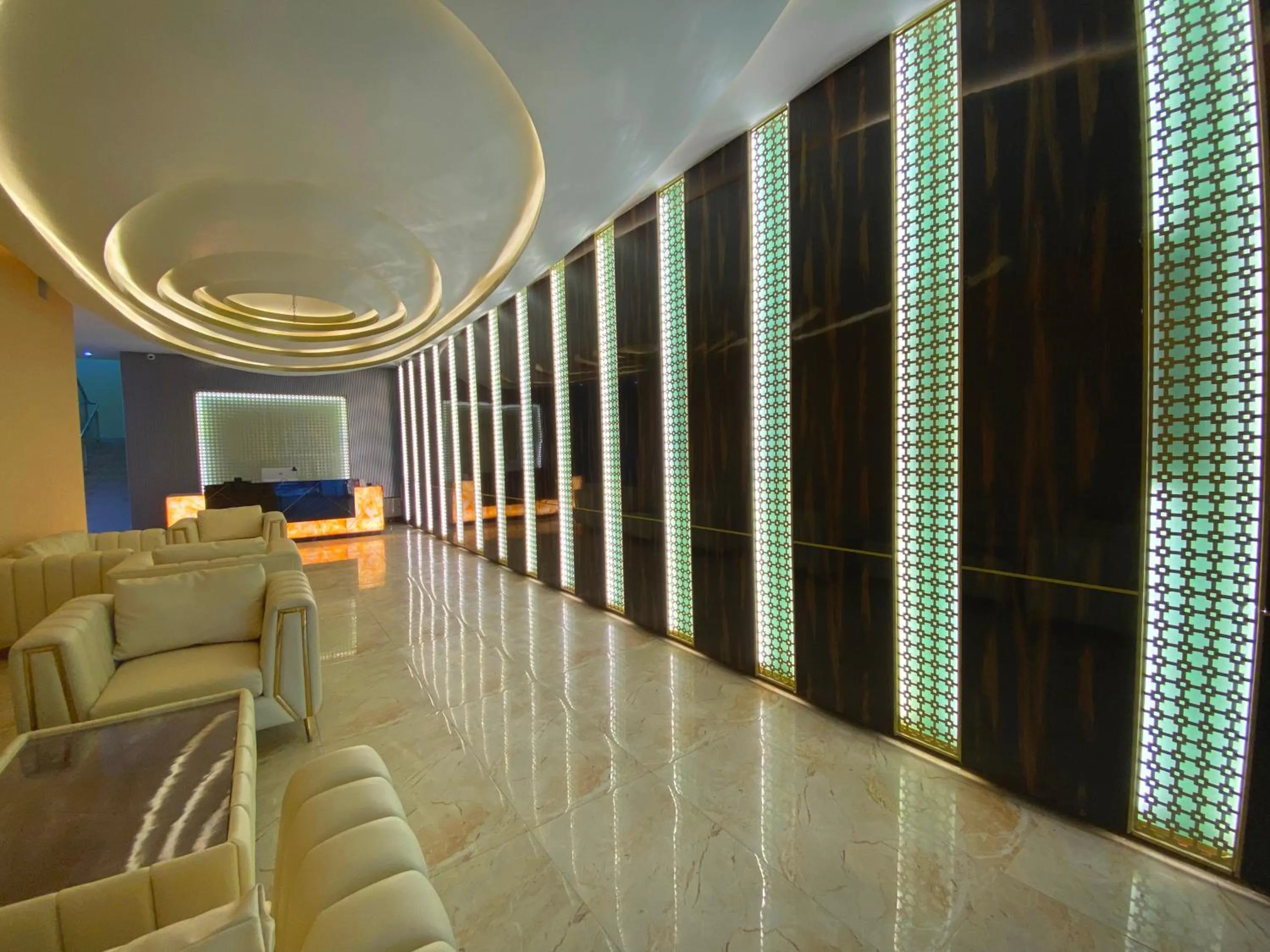 Seating area in Hotel Valentino