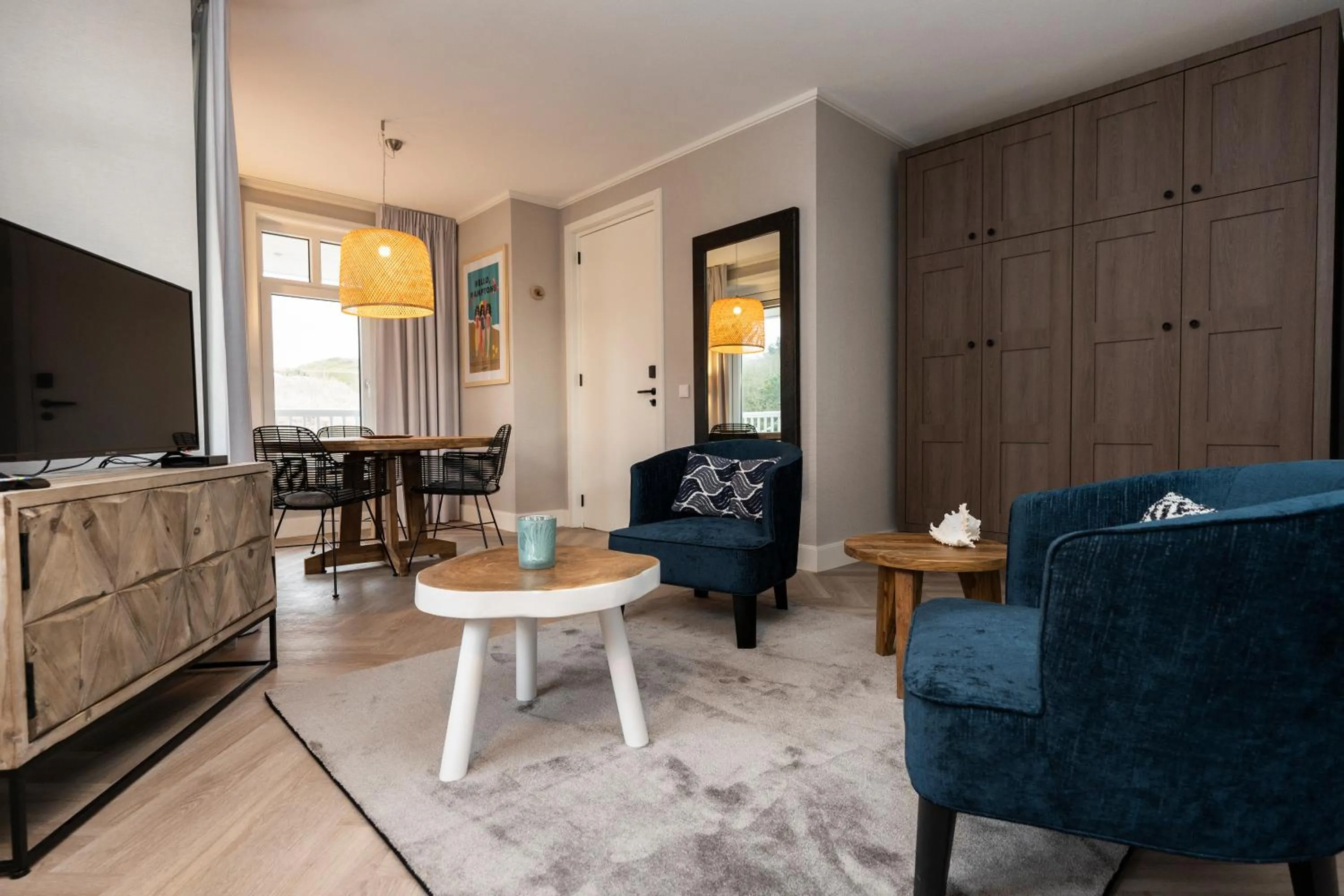 Seating area in Hampton home B&B suites