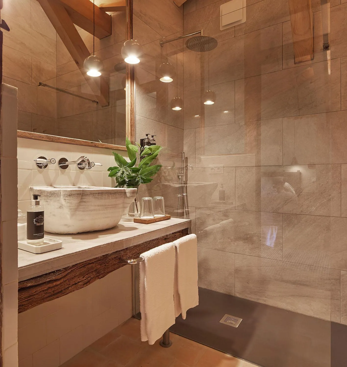 Shower in OAR Cottage