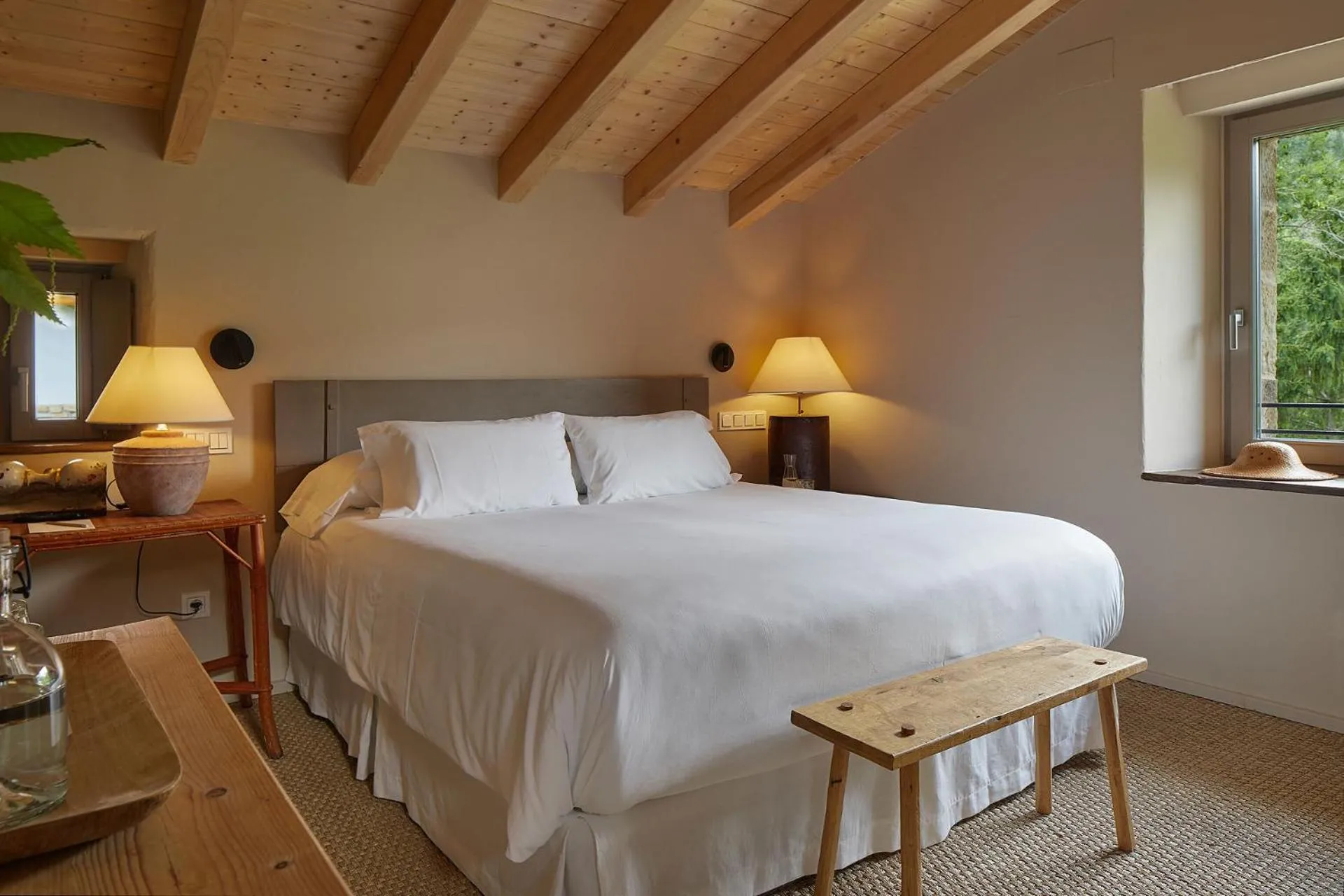 Bed in OAR Cottage