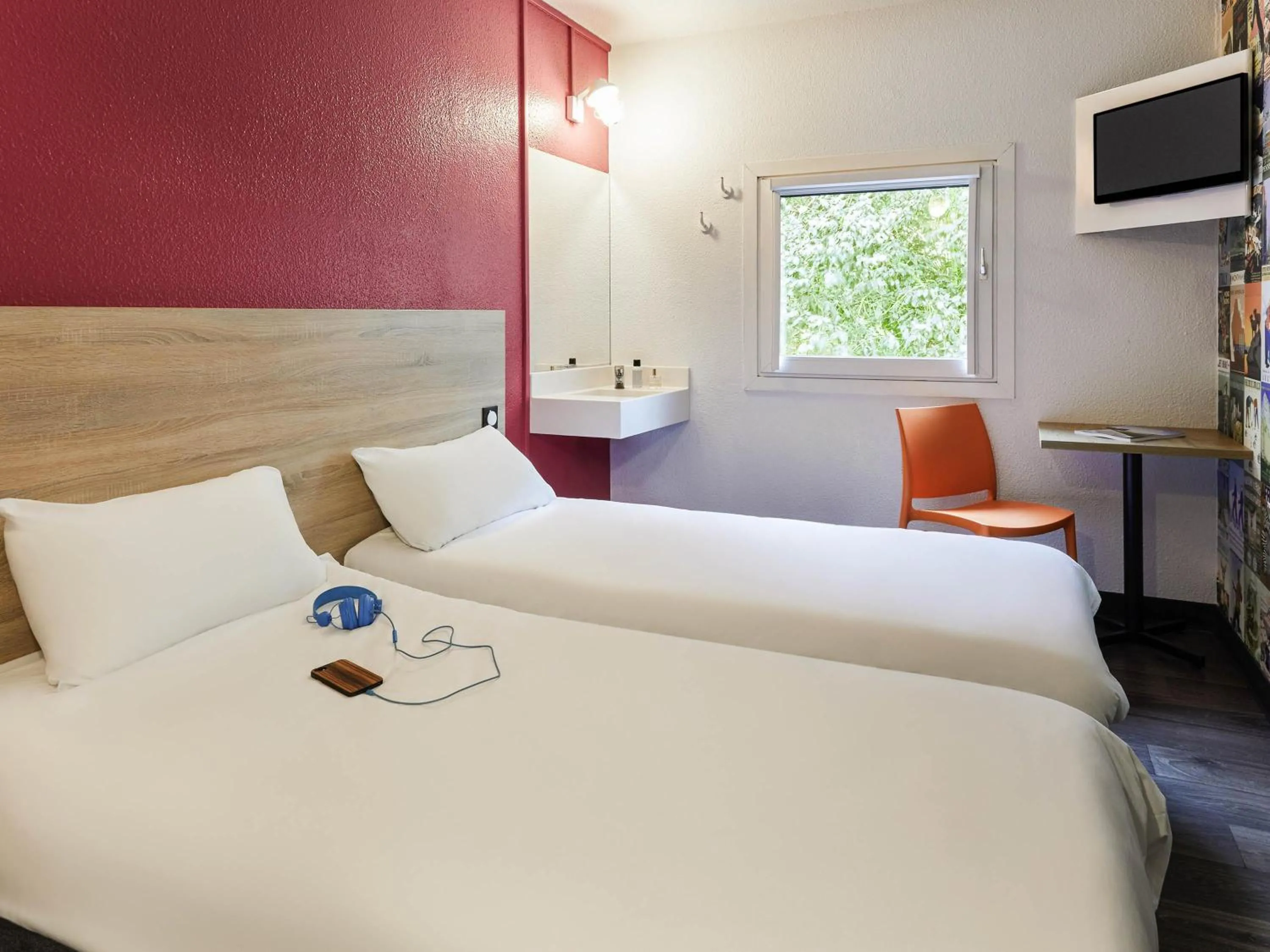 Twin Room - Renovated  in hotelF1 Rennes Sud Est Chantepie