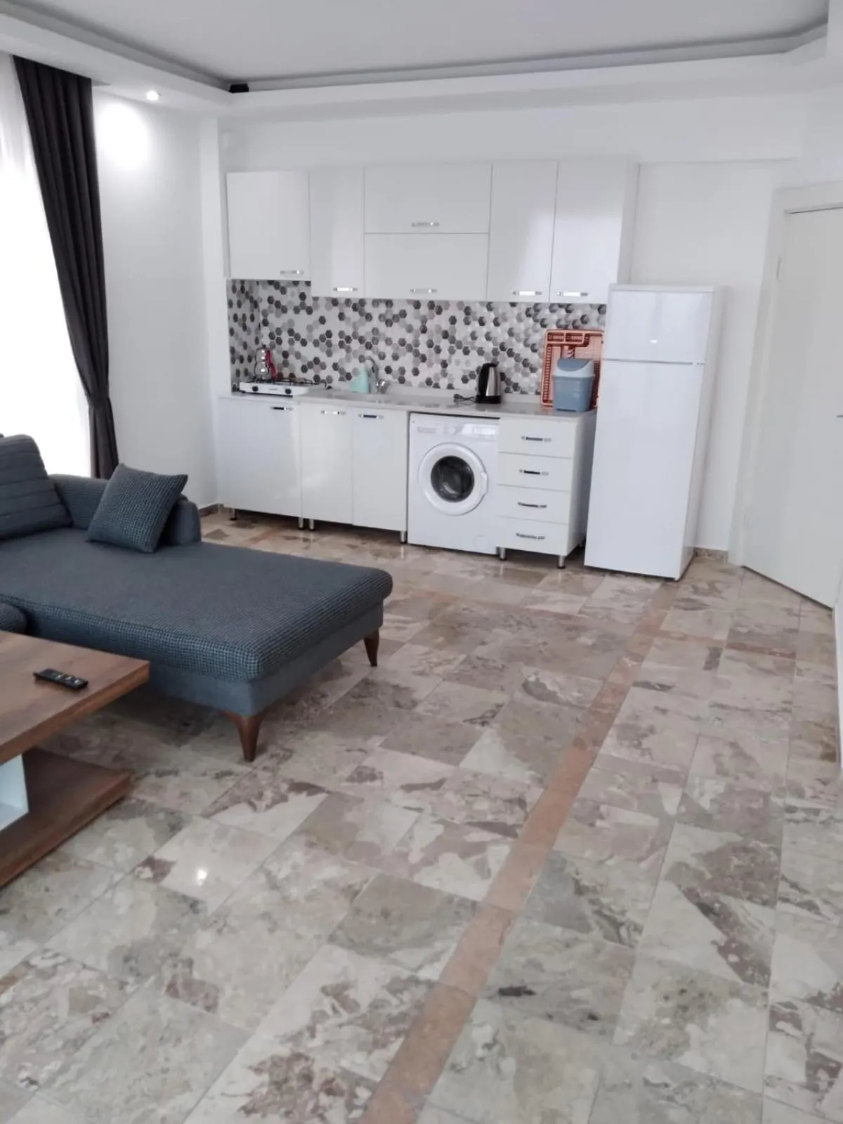 Kitchen or kitchenette in Yelken Apart Hotel