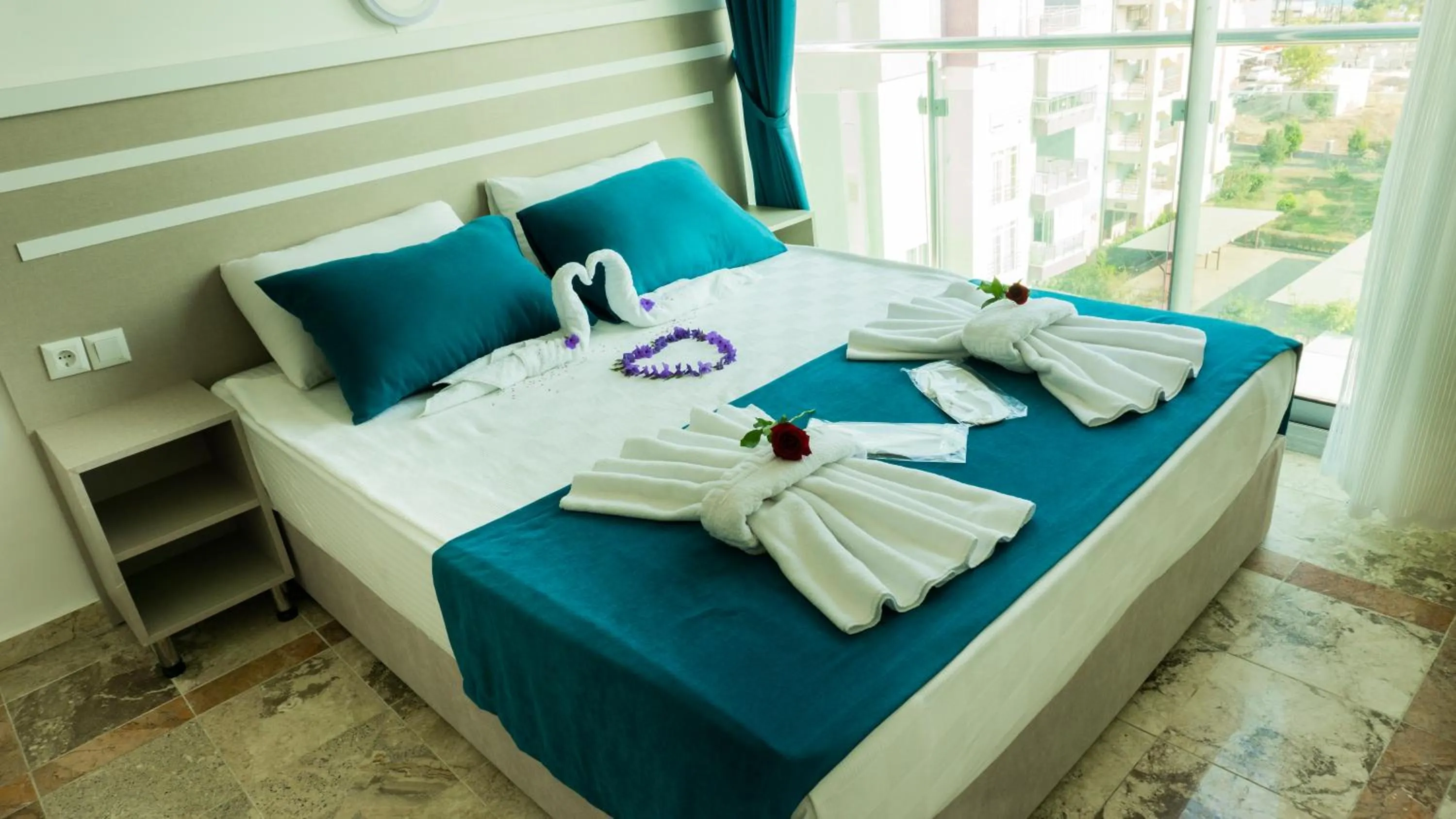 Bed in Yelken Apart Hotel