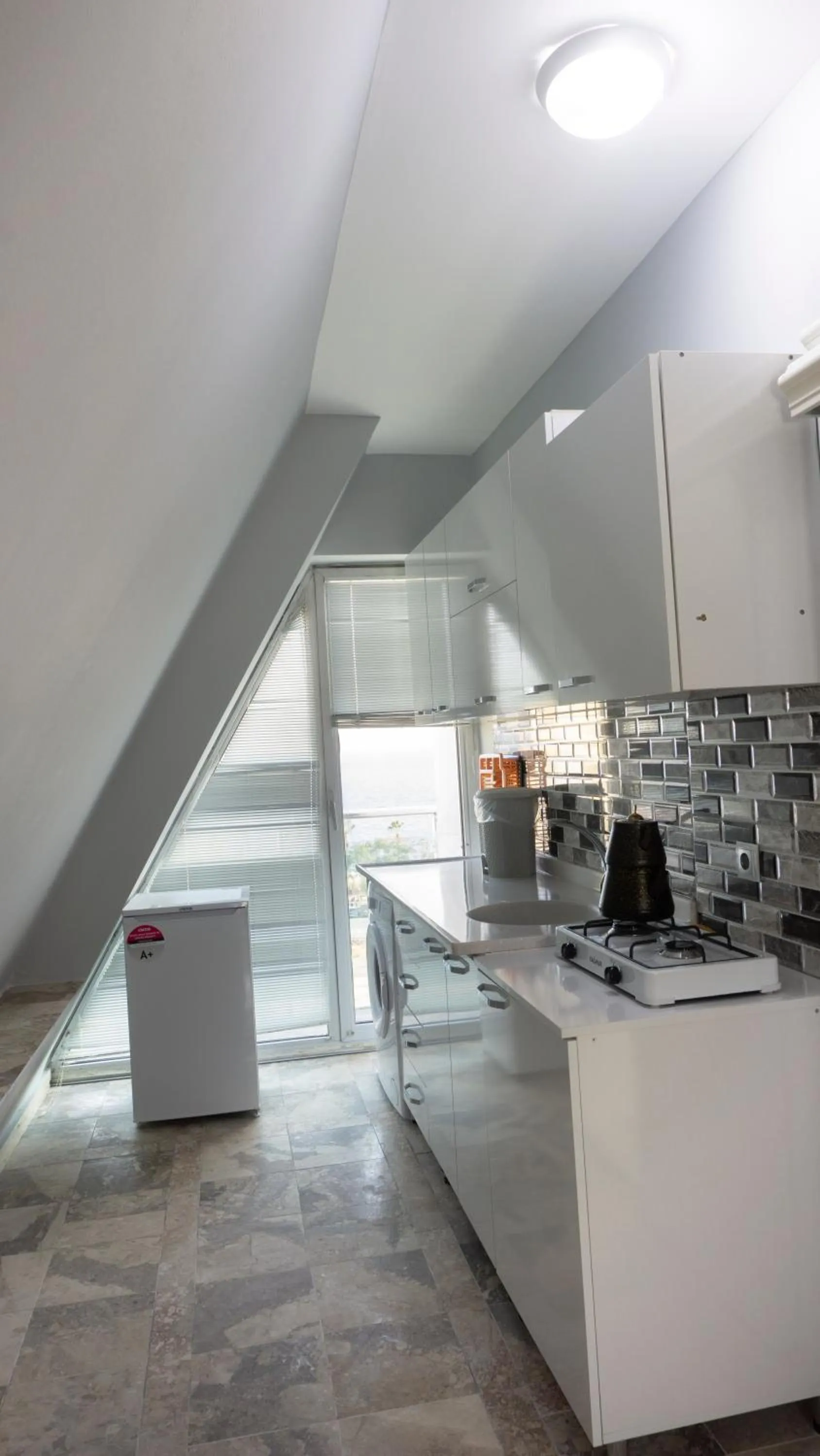 Kitchen or kitchenette in Yelken Apart Hotel