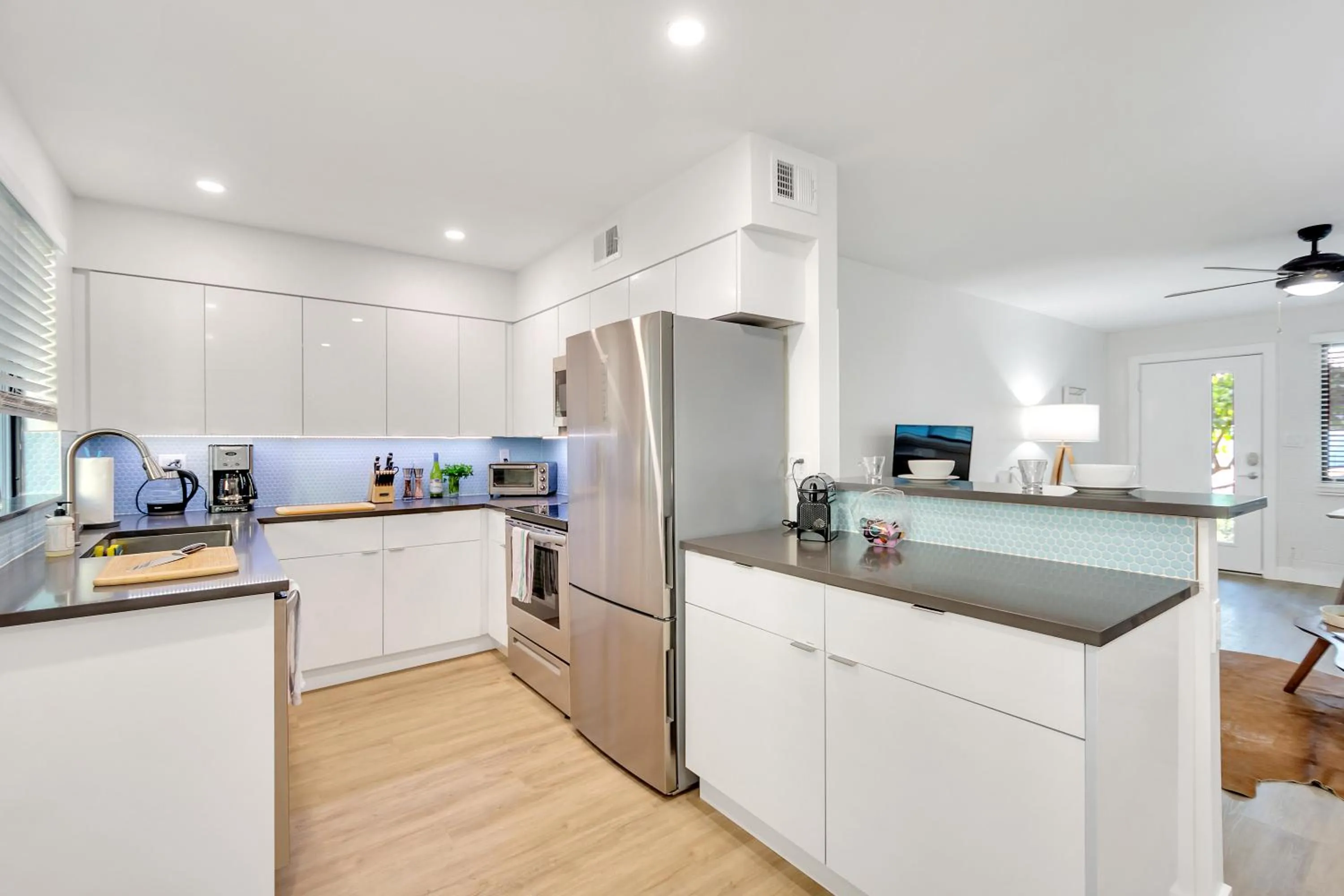 Kitchen or kitchenette in Modern Contemporary OT Scottsdale with Heated Pool