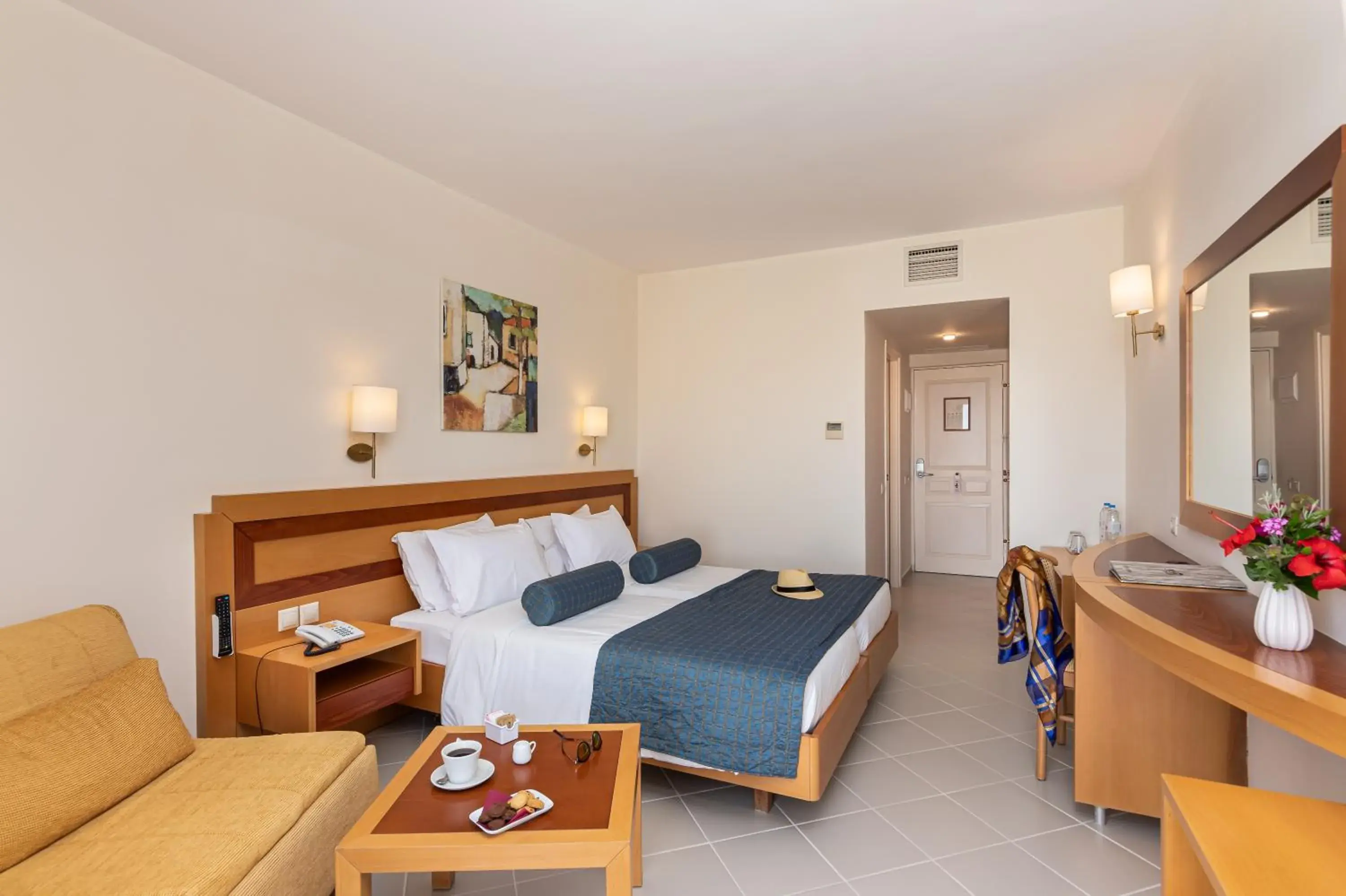 Bed in Anissa Beach Hotel Bed in Anissa Beach Hotel