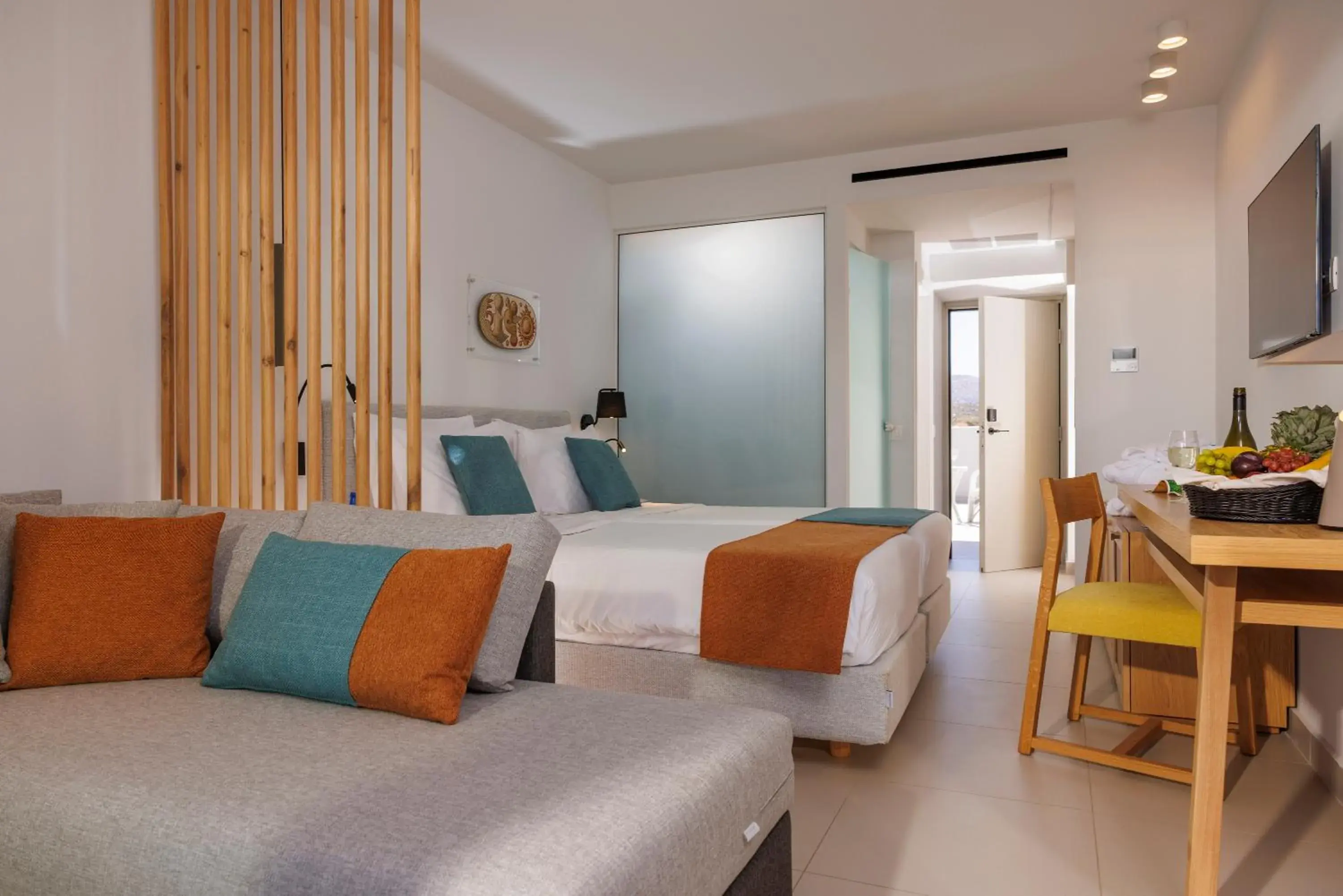 Bed in Anissa Beach Hotel Bed in Anissa Beach Hotel