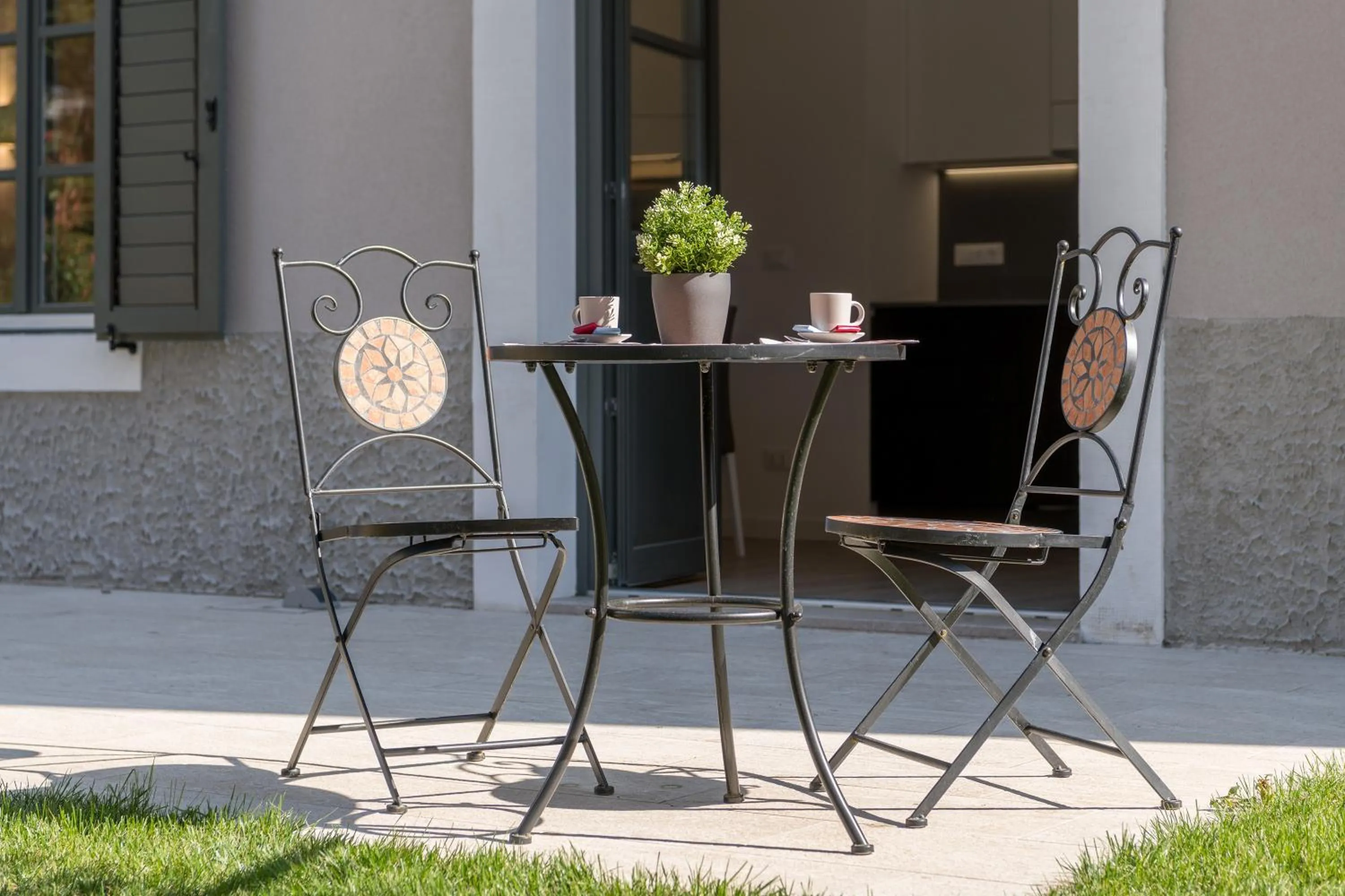 Patio in Residence La Torre con private park