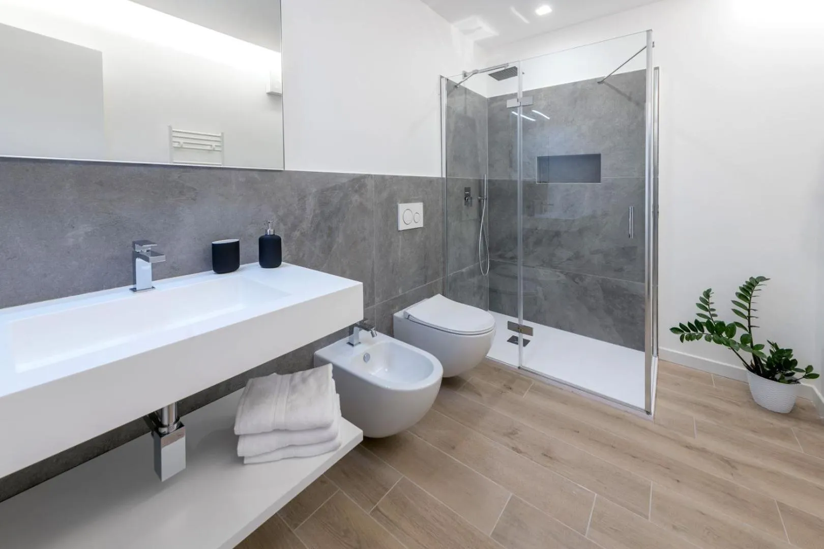 Shower in Residence La Torre con private park