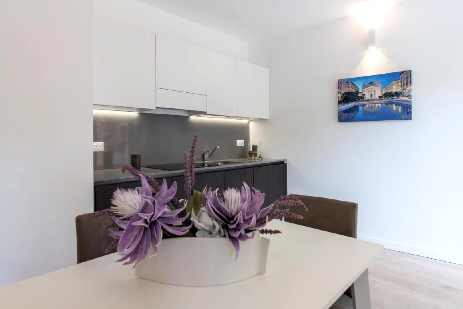 Kitchen or kitchenette in Residence La Torre con private park