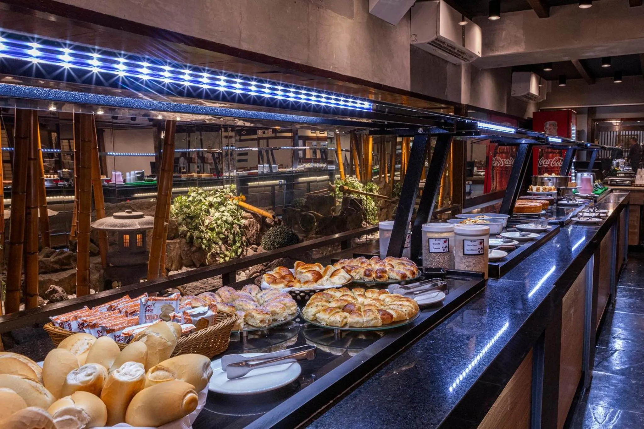 Buffet breakfast in Nikkey Palace Hotel