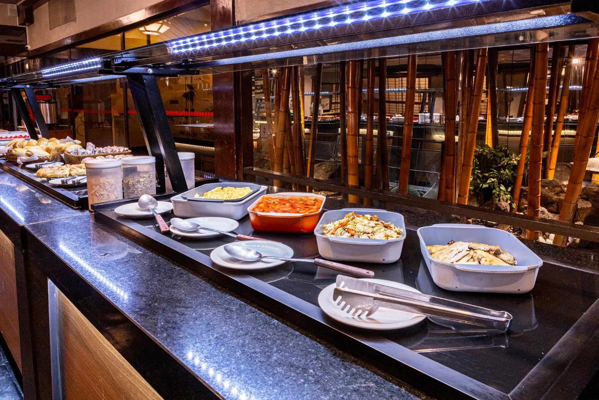 Buffet breakfast in Nikkey Palace Hotel