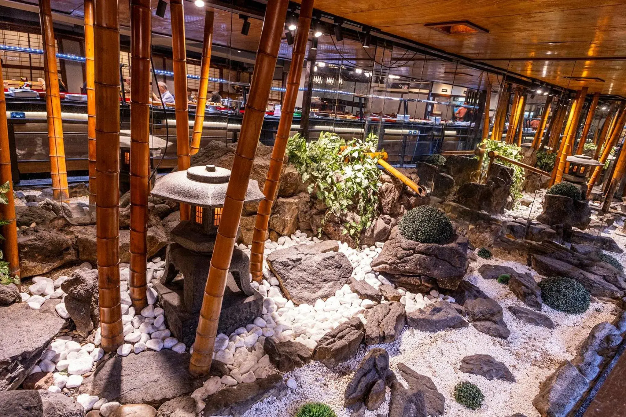 Garden view in Nikkey Palace Hotel Garden view in Nikkey Palace Hotel