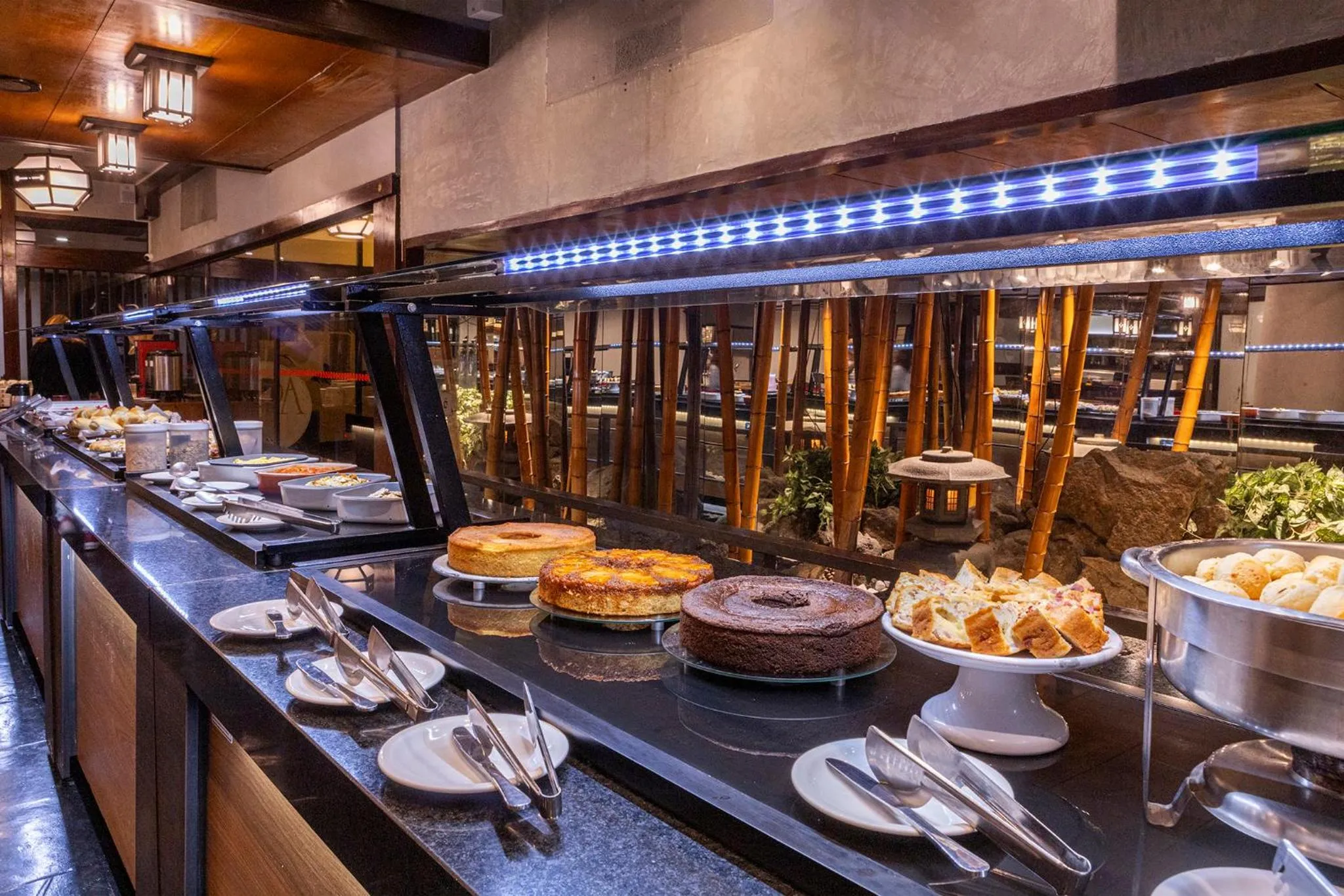 Buffet breakfast in Nikkey Palace Hotel