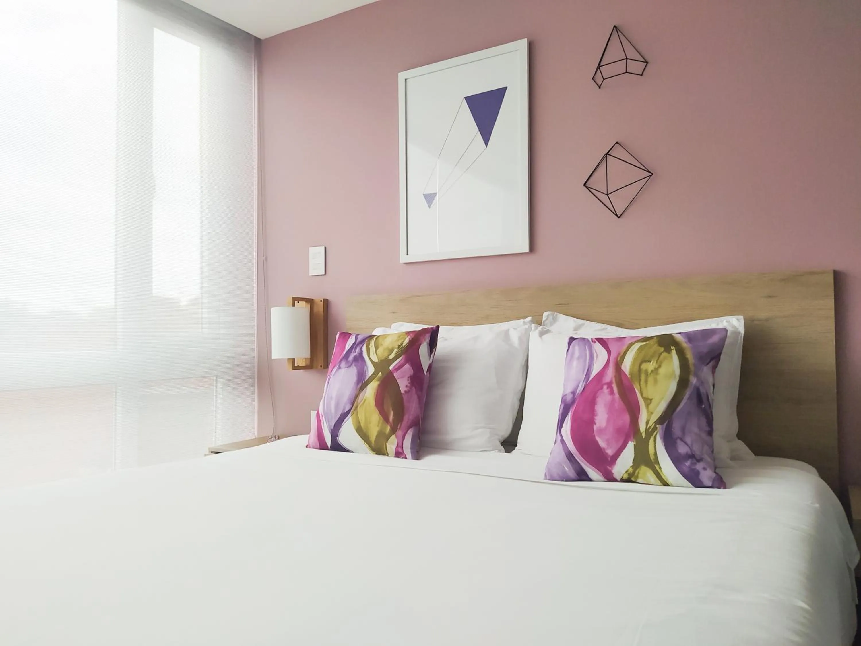 Decorative detail, Bed in Urban Heights Bogota