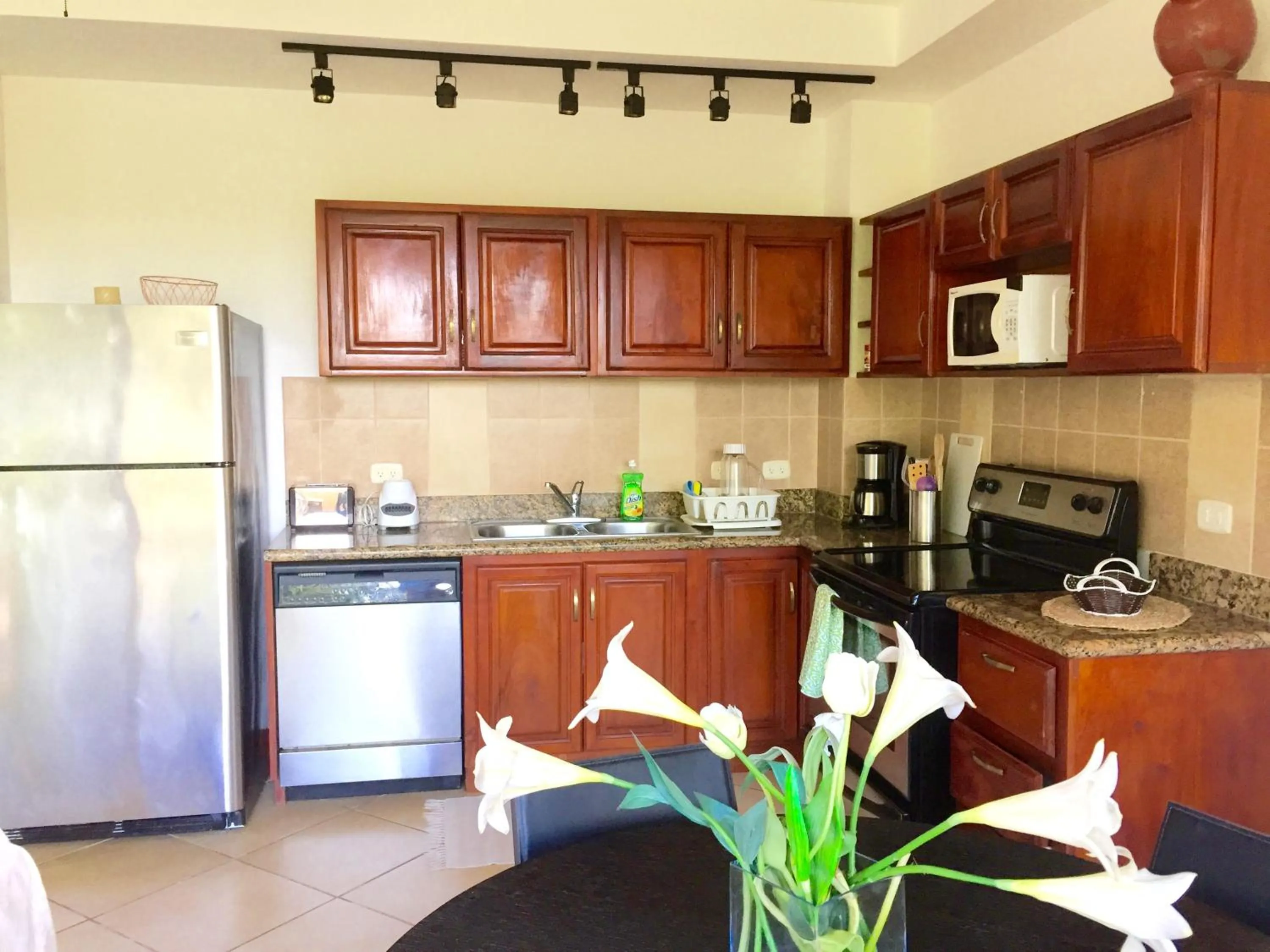 Kitchen or kitchenette in Montelaguna Boutique Hotel