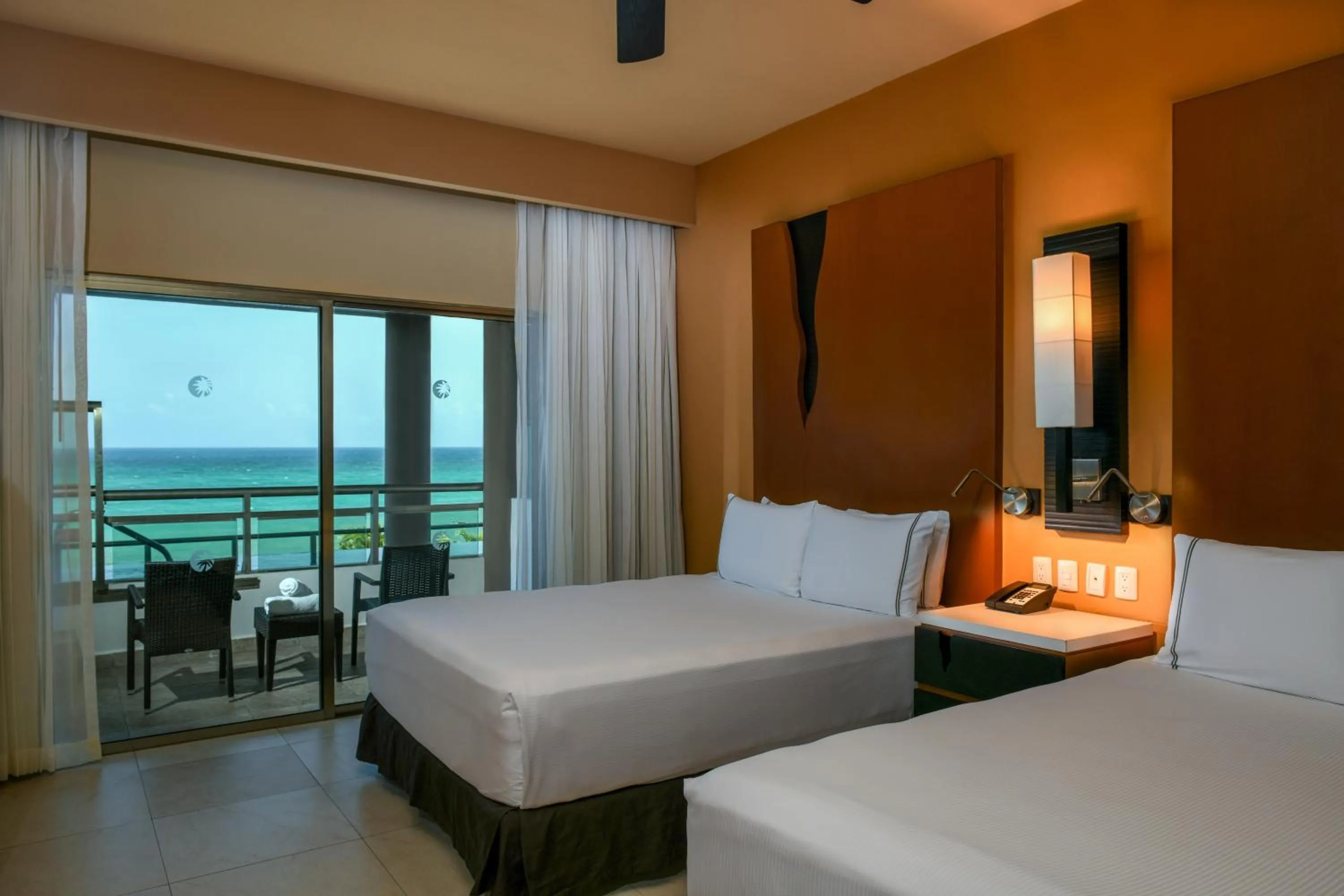 Bed in Generations Riviera Maya Oceanfront Family Resort Catamaran, Water Park, All & More Inclusive