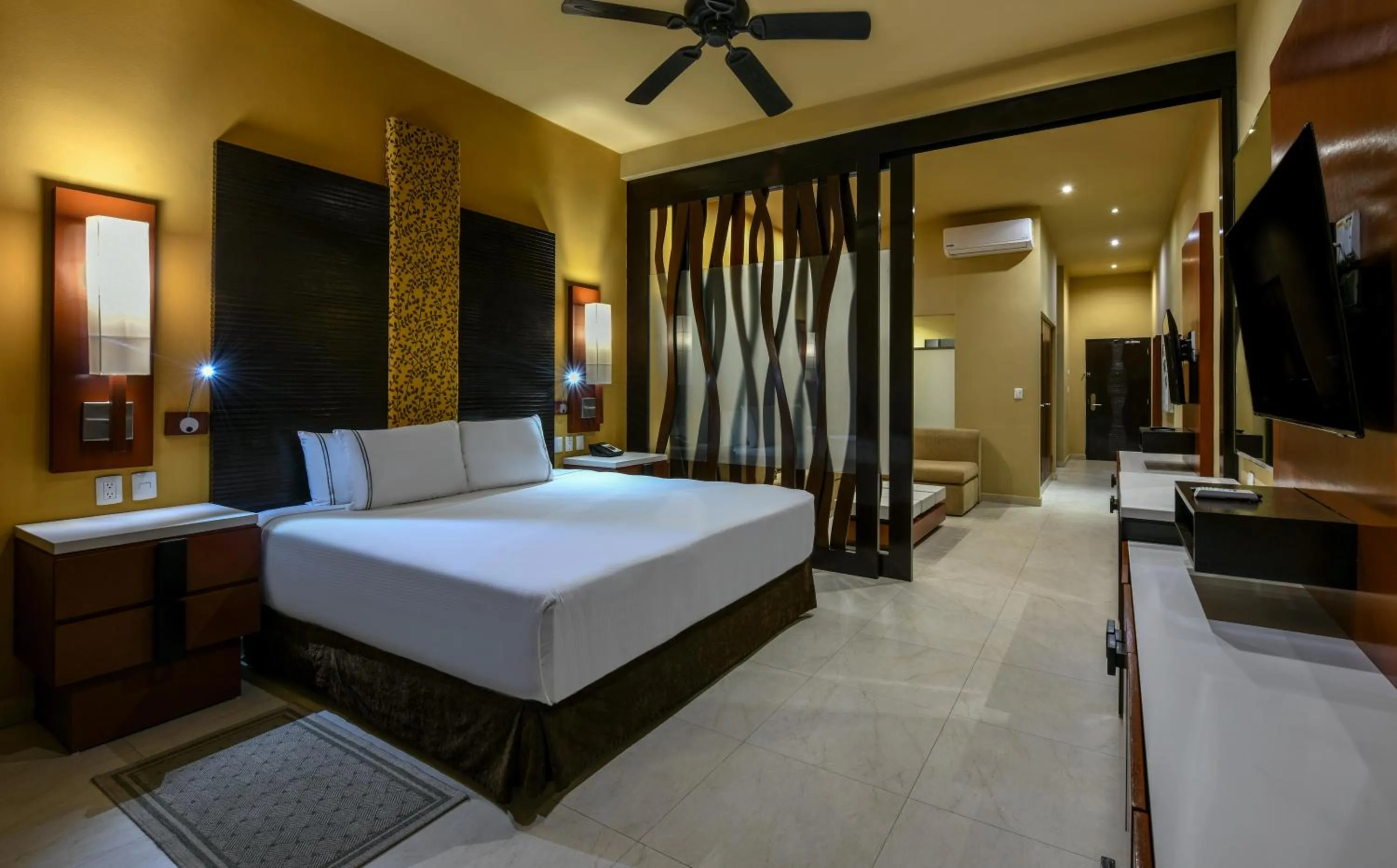 Photo of the whole room, Bed in Generations Riviera Maya Oceanfront Family Resort Catamaran, Water Park, All & More Inclusive