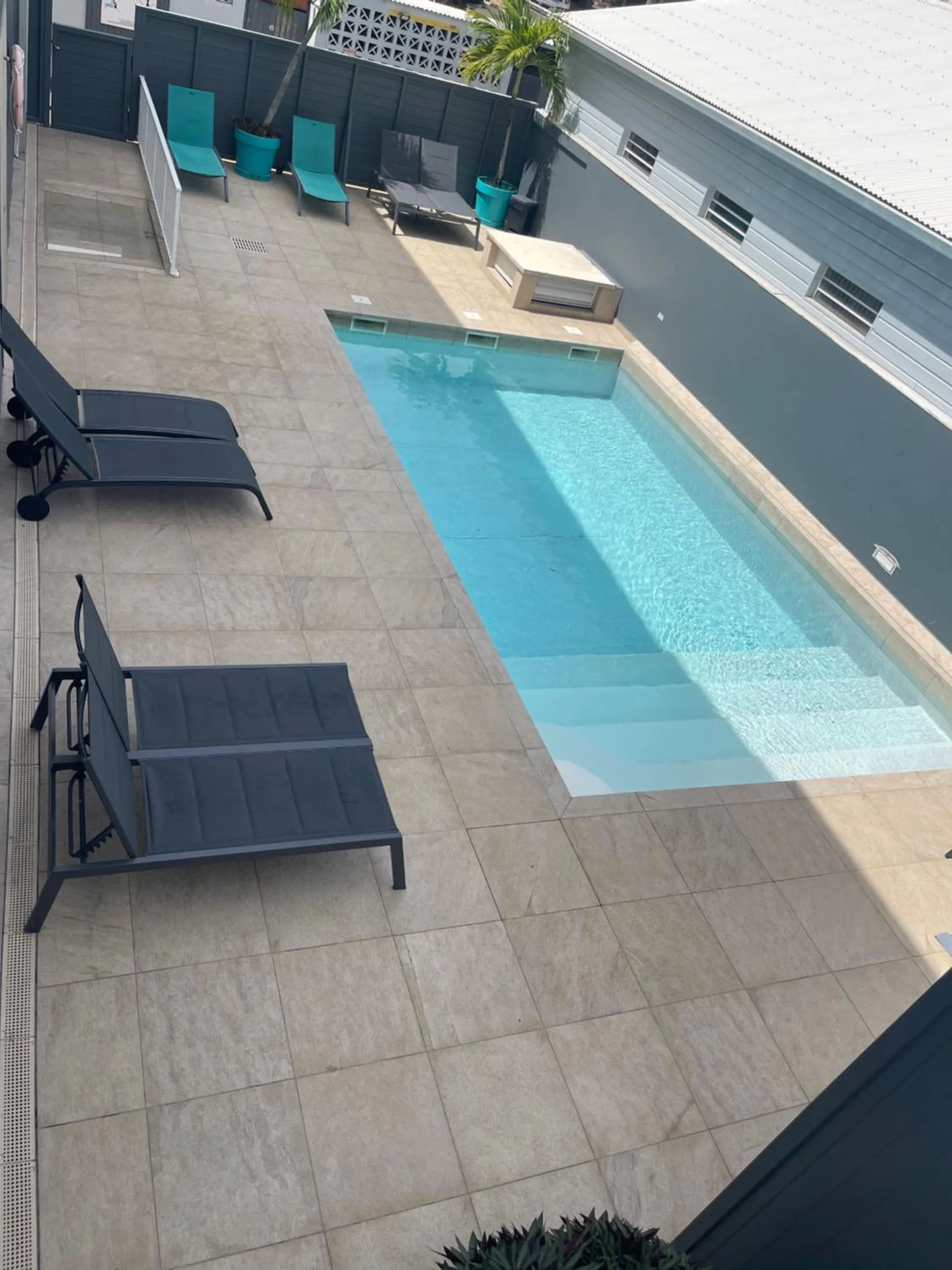 Pool view in Karaibes Residence