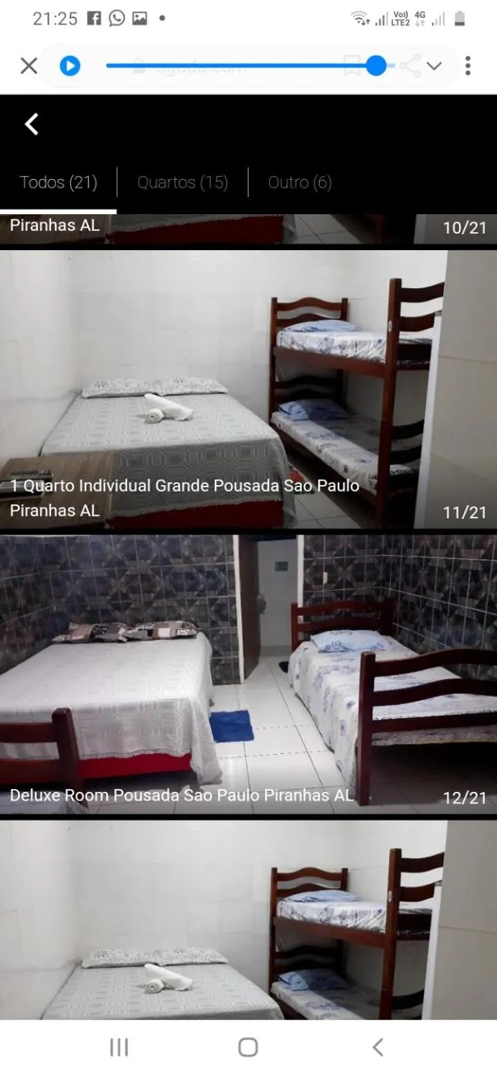 Bed in Pousada São Paulo Piranhas AL
