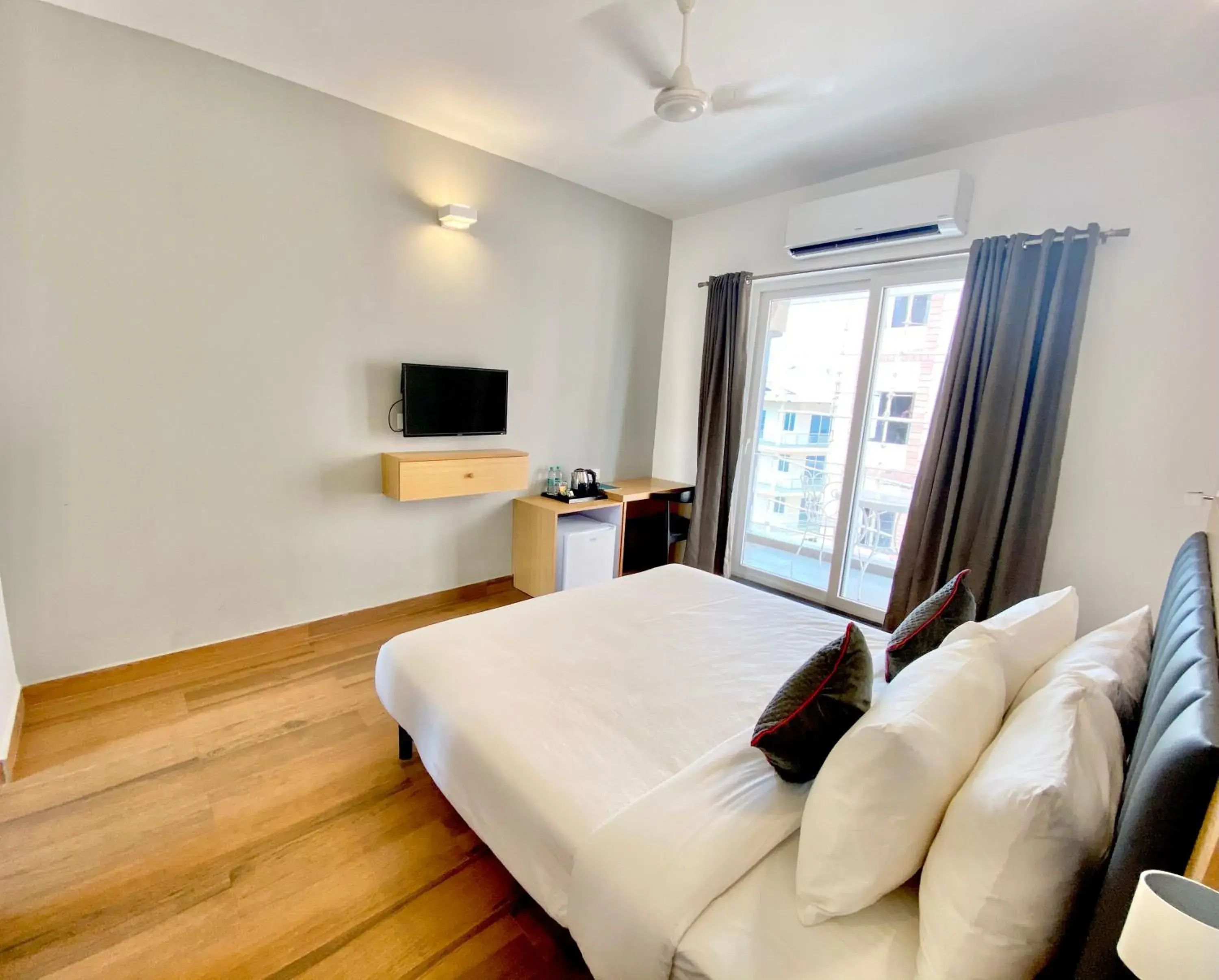 Bed in Amigos Candolim Beach Bed in Amigos Candolim Beach