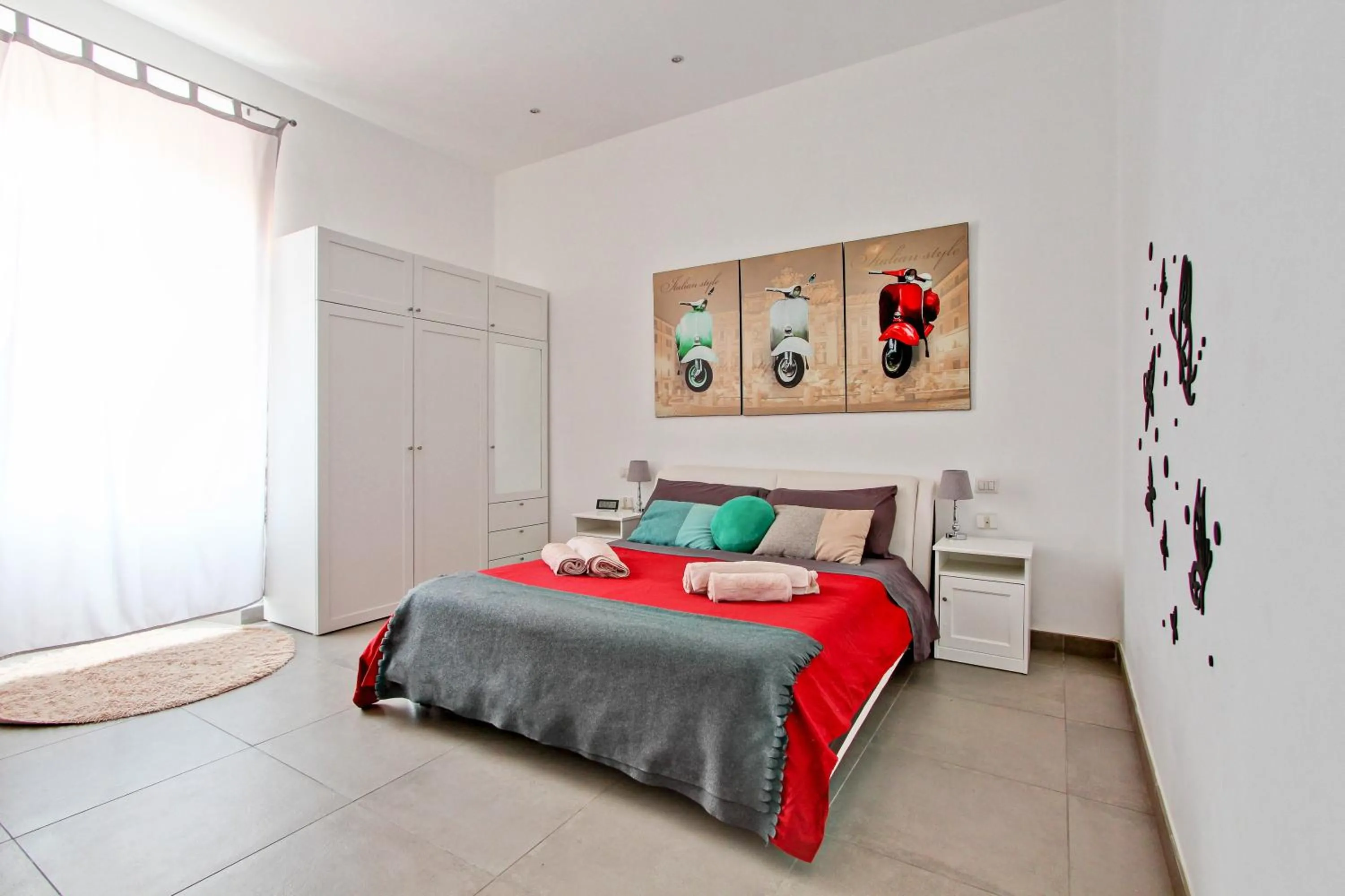 Bed in Domvs Romae Apartment