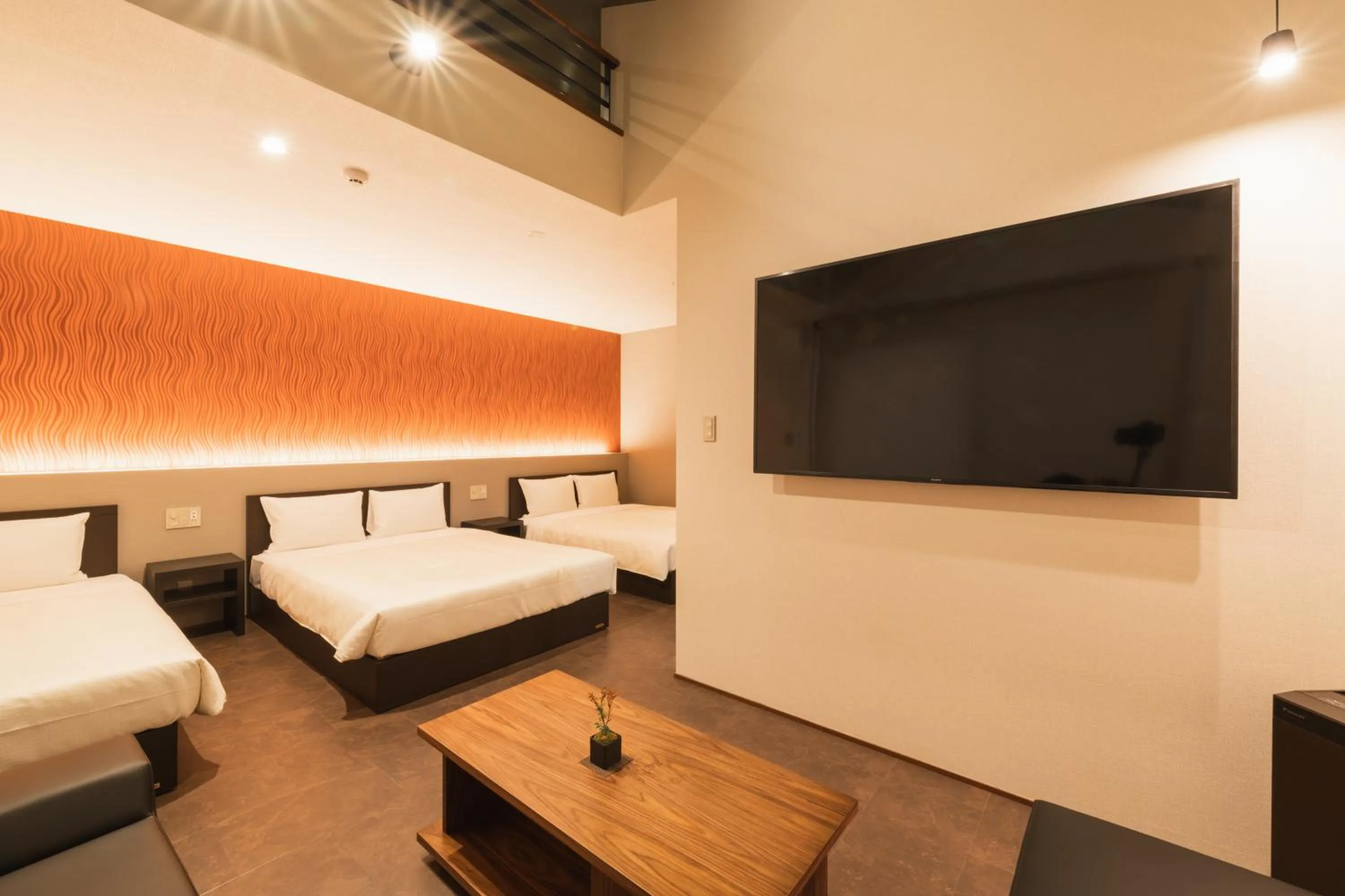 Photo of the whole room, Bed in GRAND BASE Hakata Gofuku