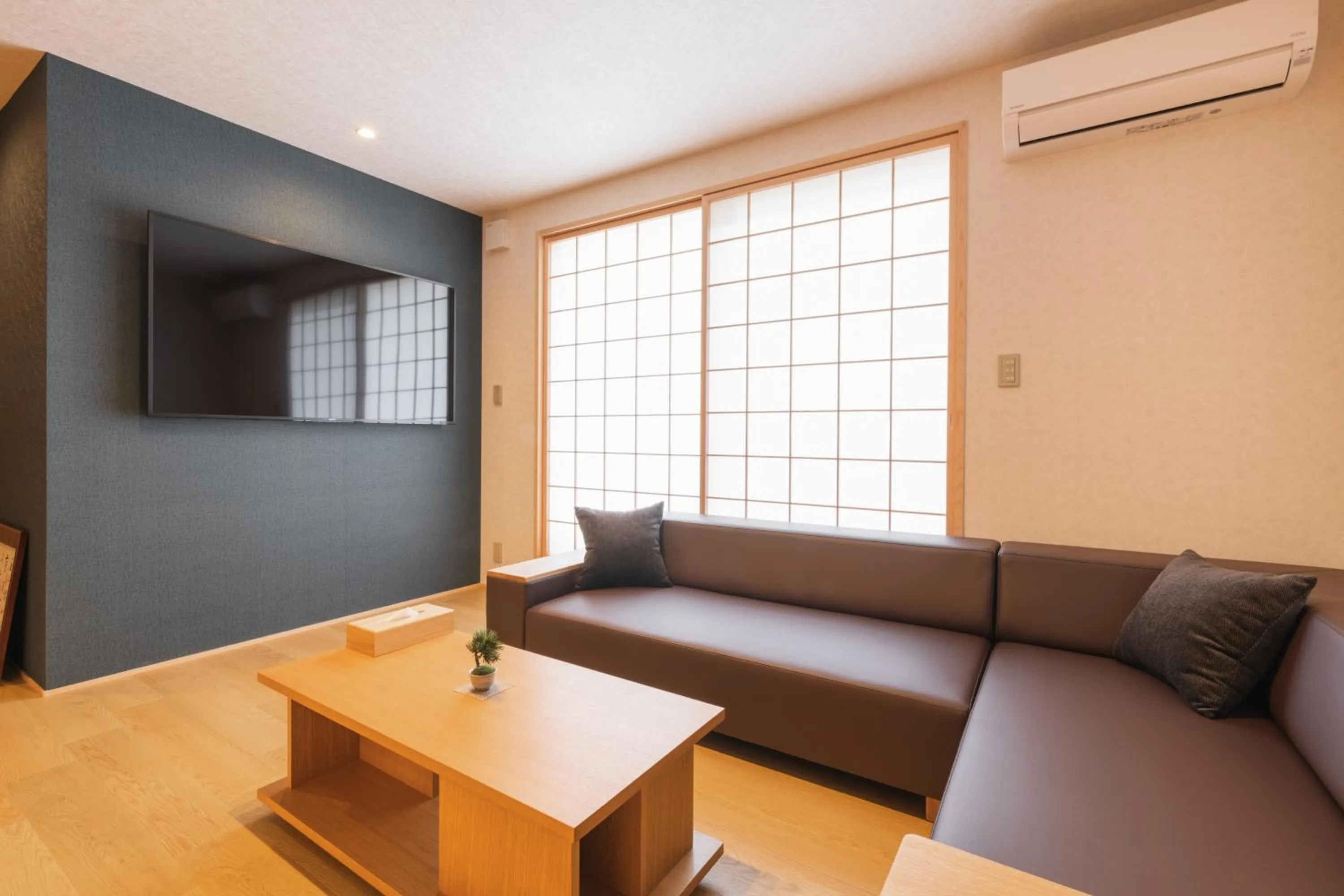 Seating area in GRAND BASE Hakata Gofuku