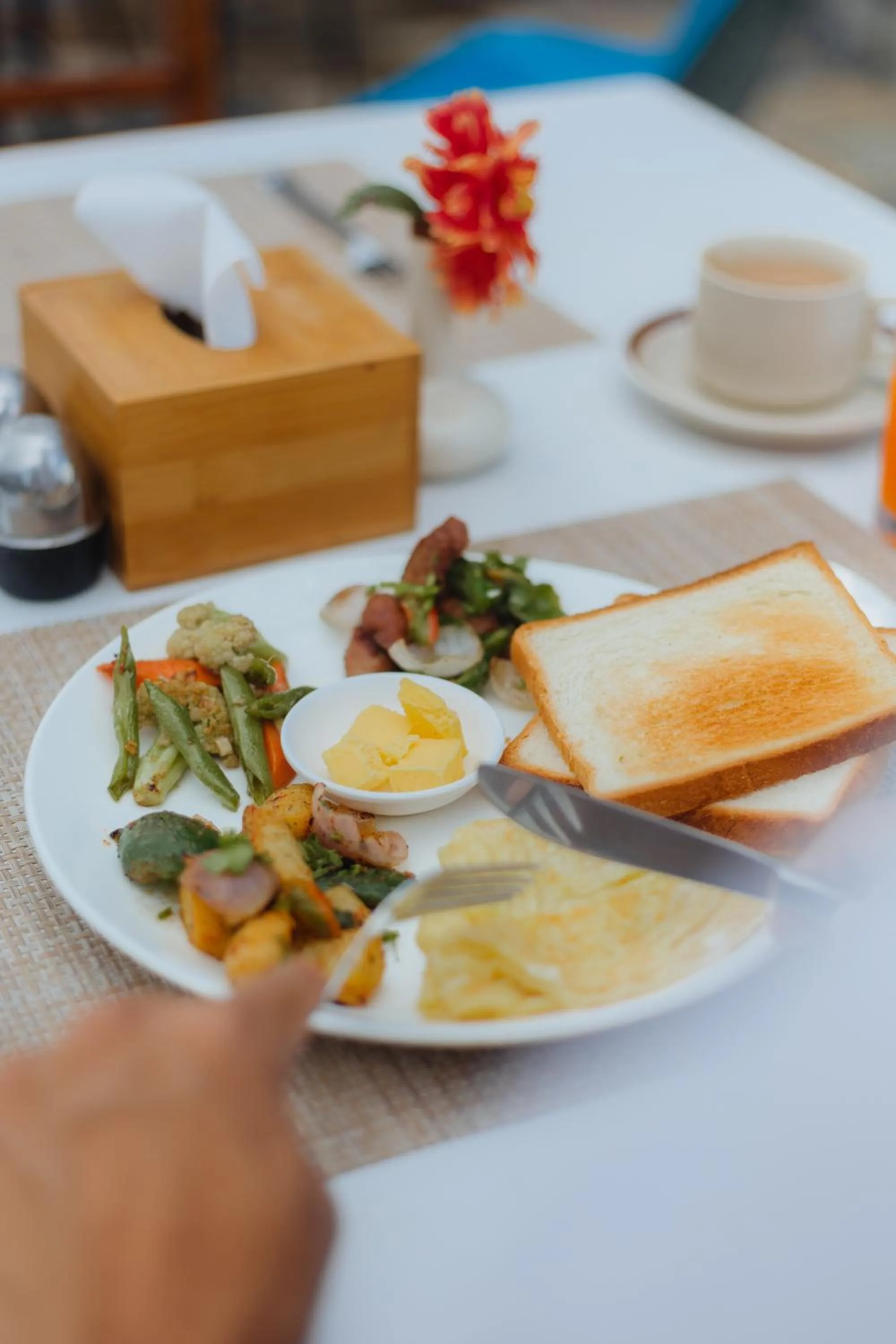 Breakfast in Hotel Tulsi