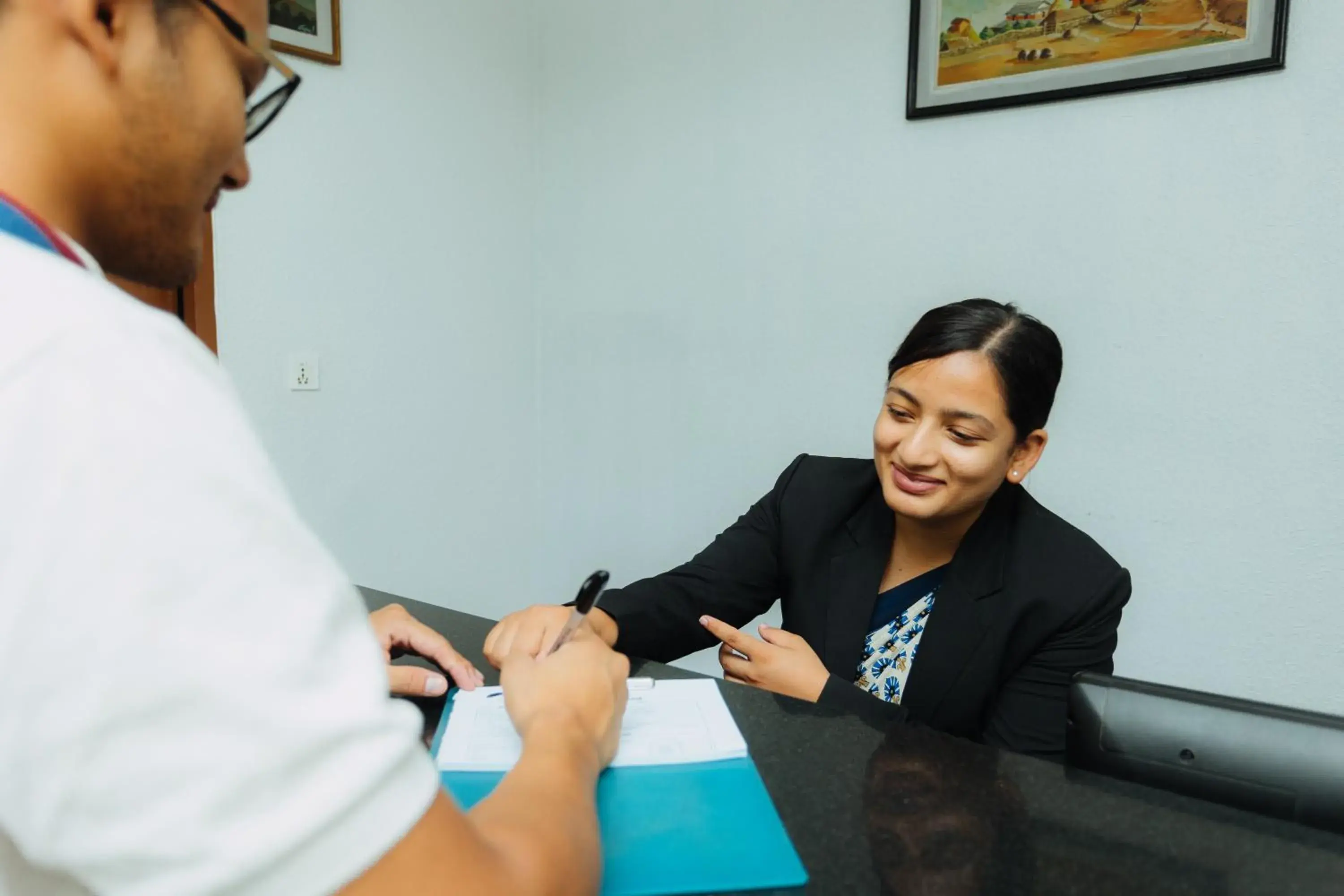 Lobby or reception in Hotel Tulsi Lobby or reception in Hotel Tulsi