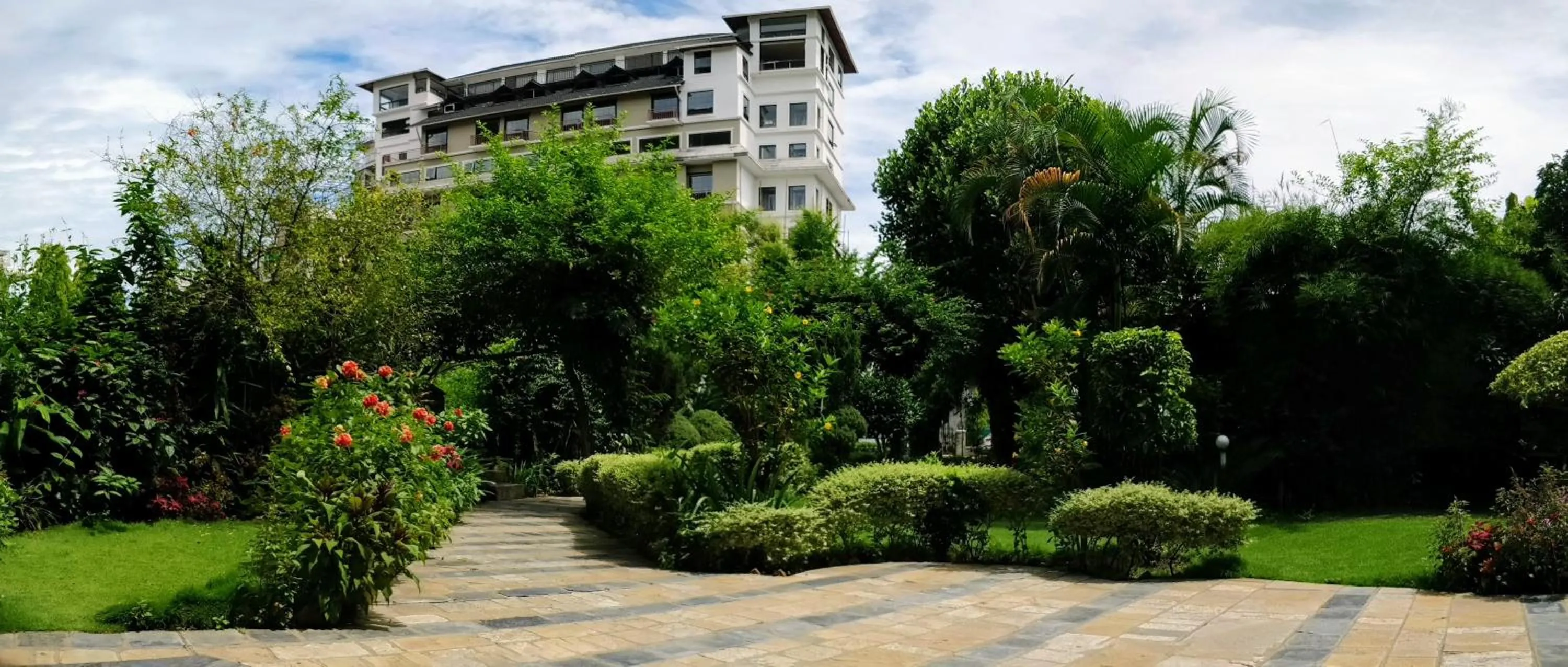 Garden view in Hotel Tulsi