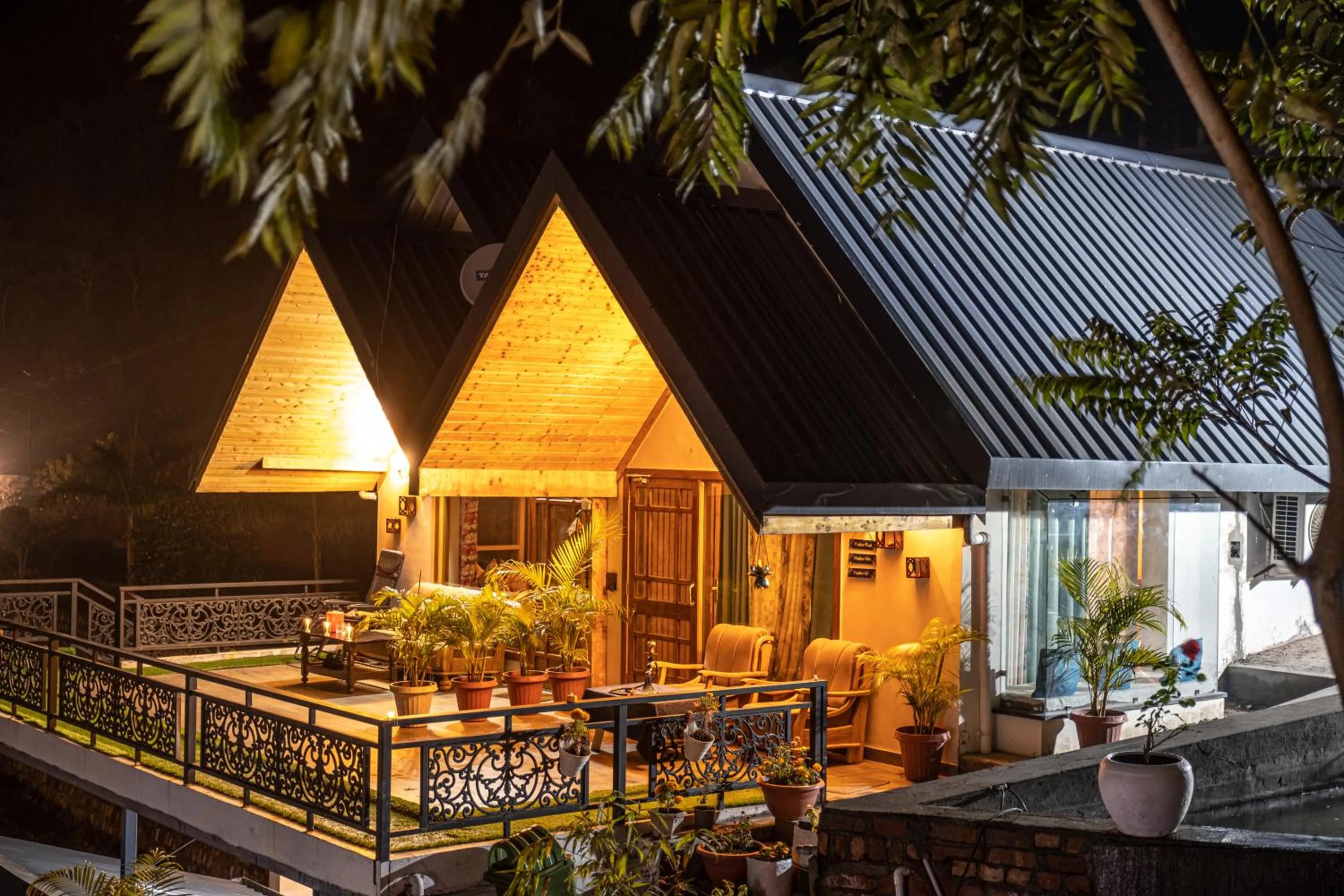 Patio in The Bougainvillea Retreat - A Luxury Private Pool Villa in Dehradun