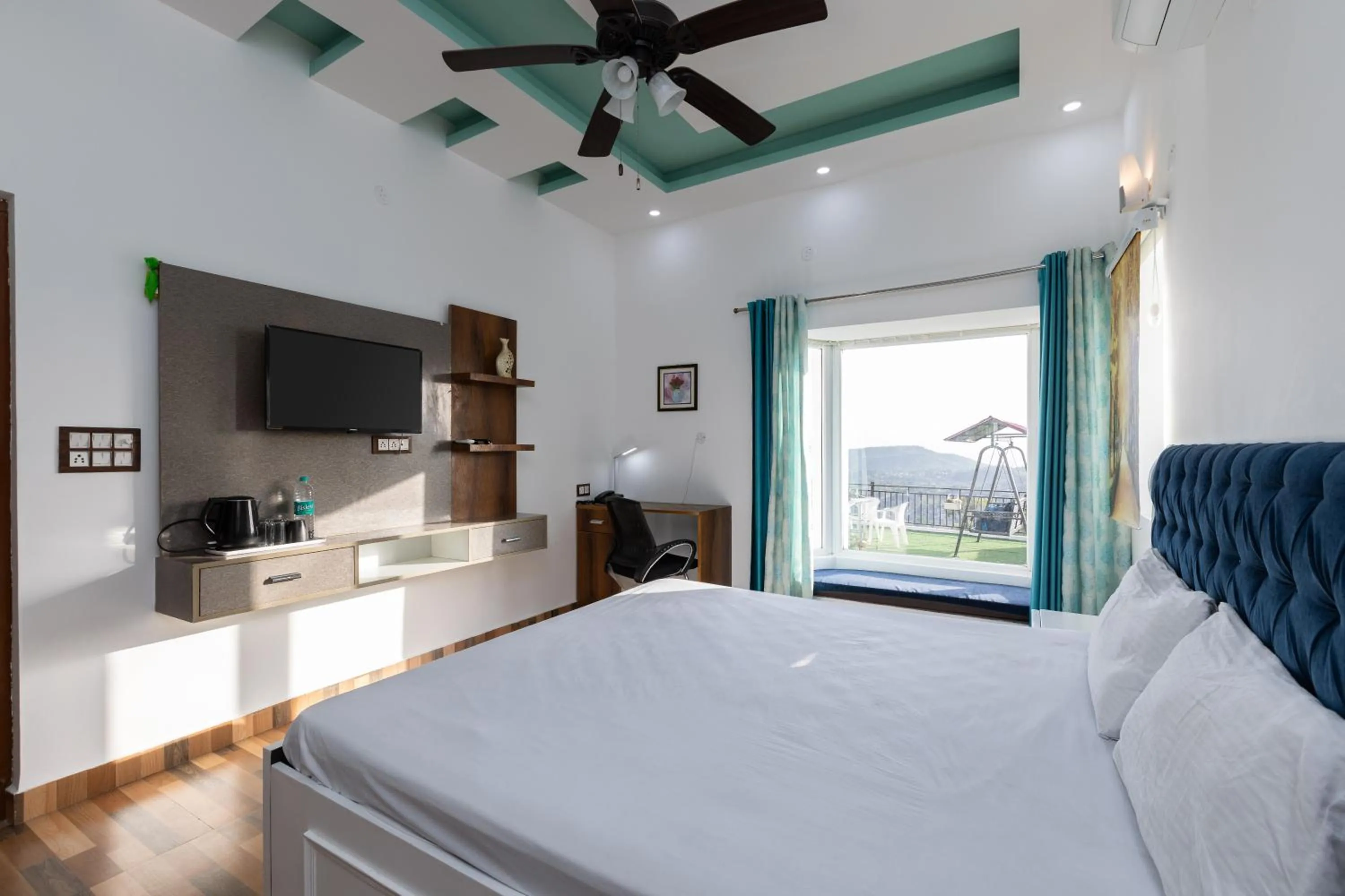 Bed in The Bougainvillea Retreat - A Luxury Private Pool Villa in Dehradun