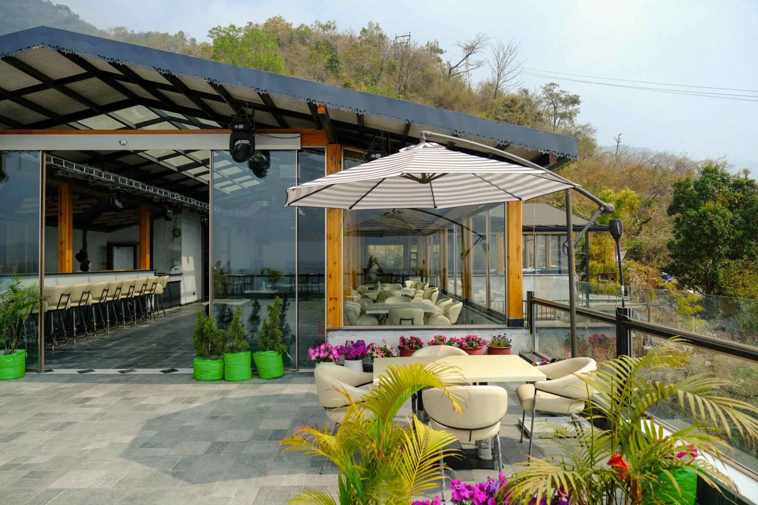 Restaurant/places to eat in The Bougainvillea Retreat - A Luxury Private Pool Villa in Dehradun