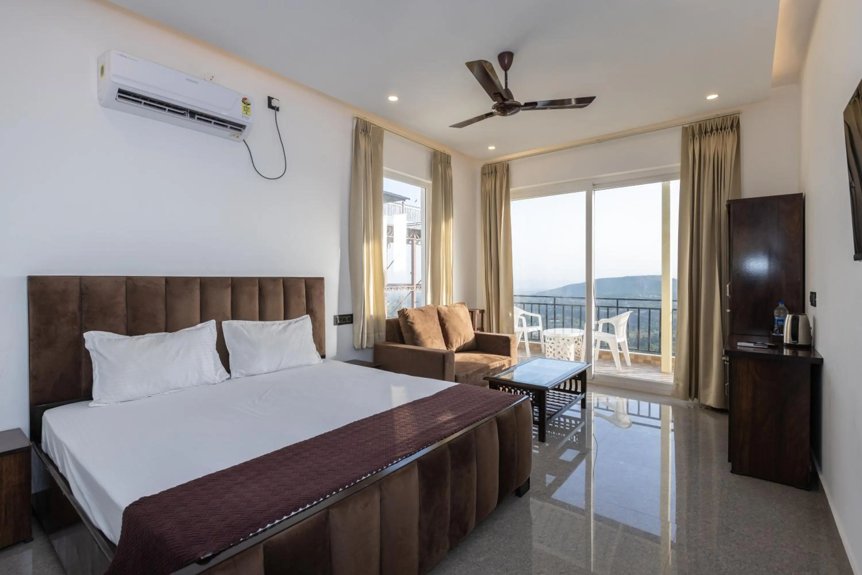 Bed in The Bougainvillea Retreat - A Luxury Private Pool Villa in Dehradun