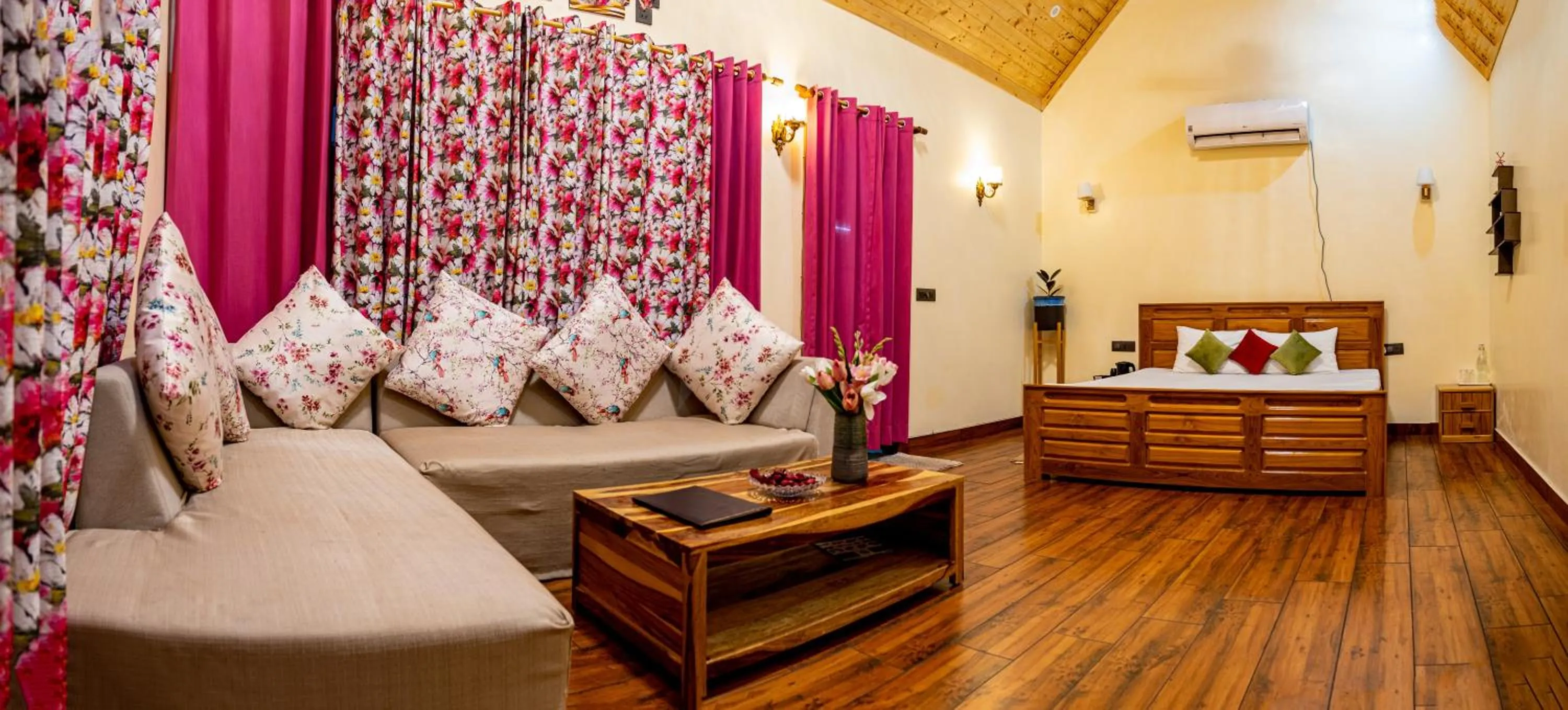 Living room in The Bougainvillea Retreat - A Luxury Private Pool Villa in Dehradun