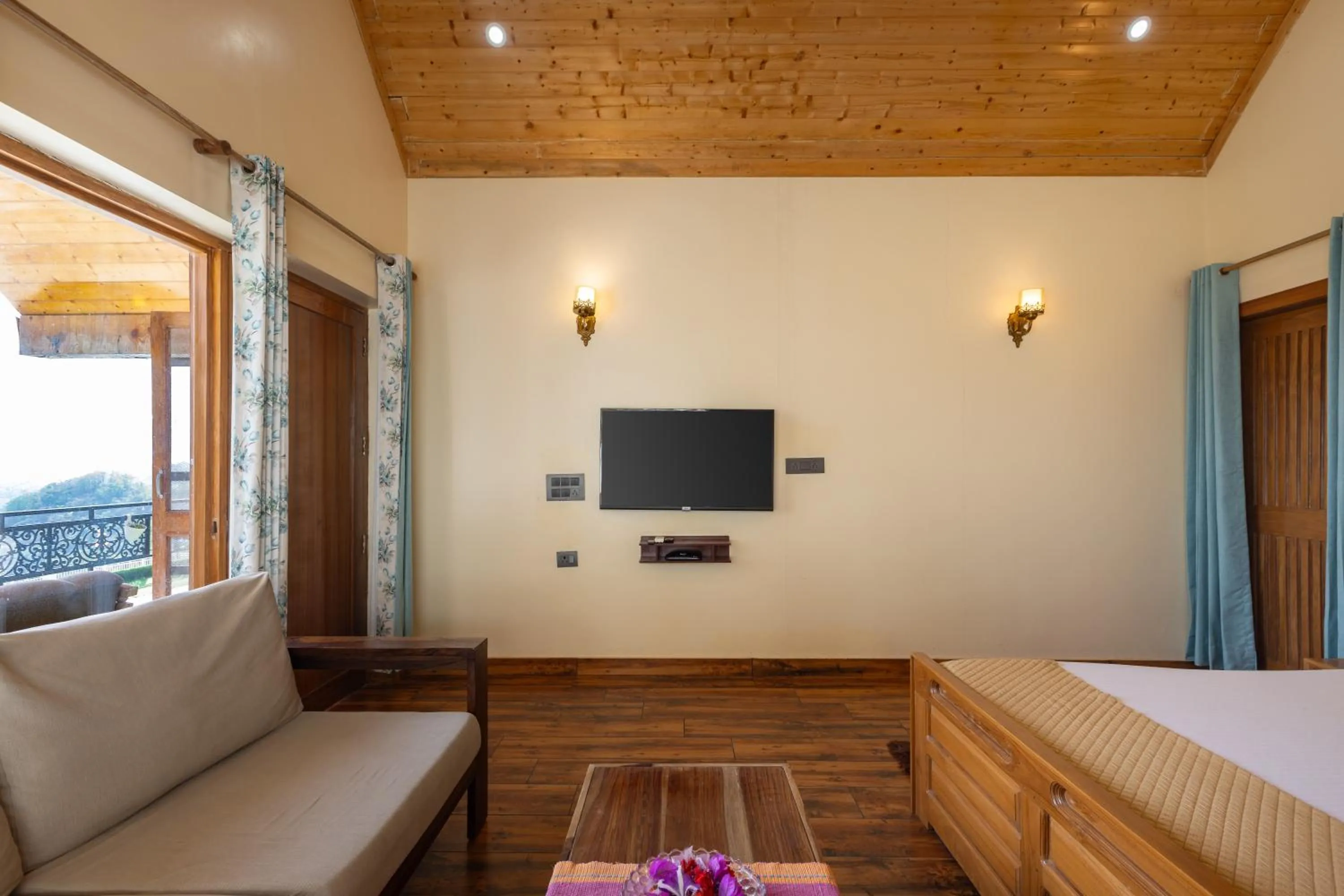 Bed in The Bougainvillea Retreat - A Luxury Private Pool Villa in Dehradun