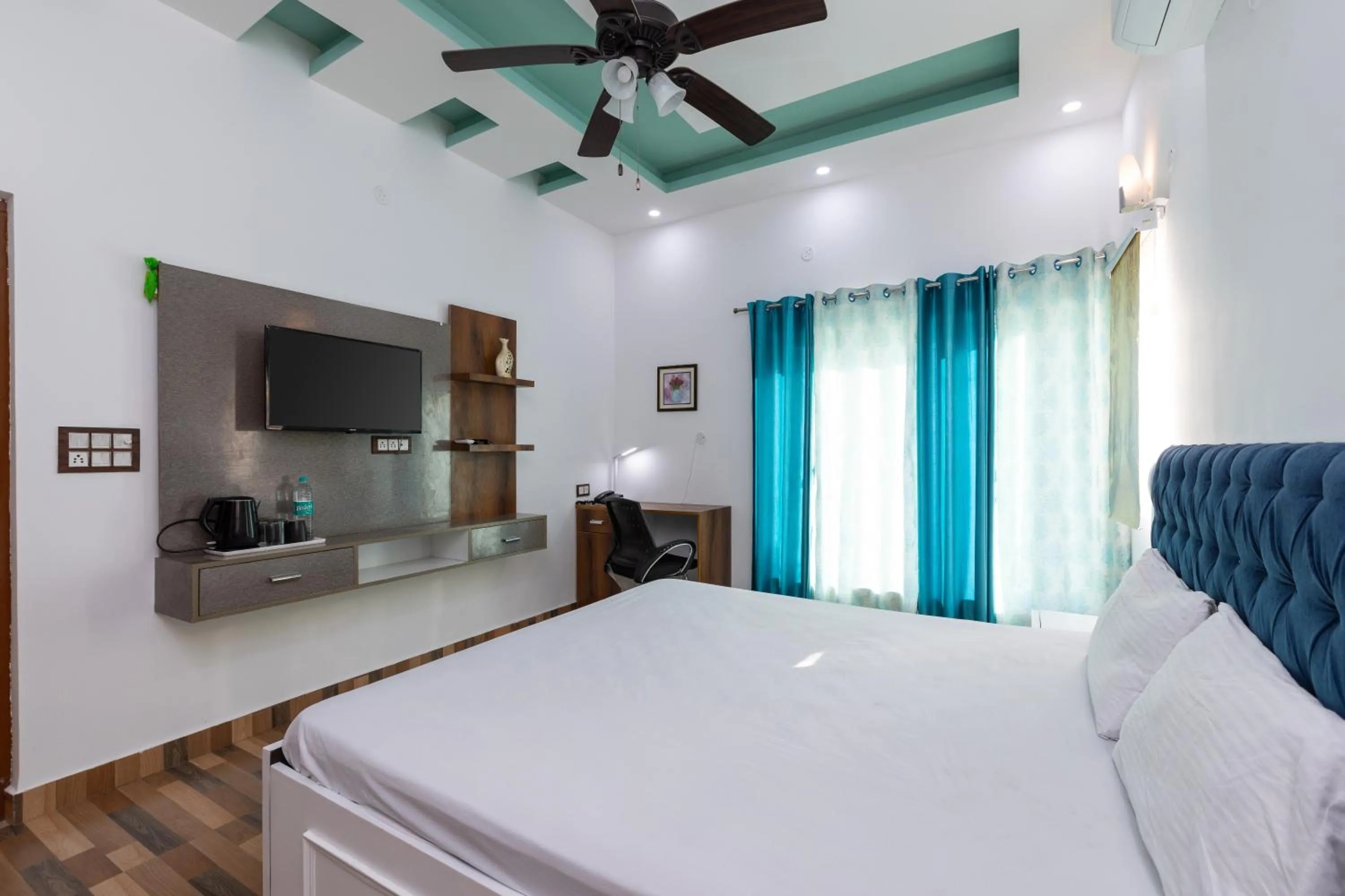 Bed in The Bougainvillea Retreat - A Luxury Private Pool Villa in Dehradun