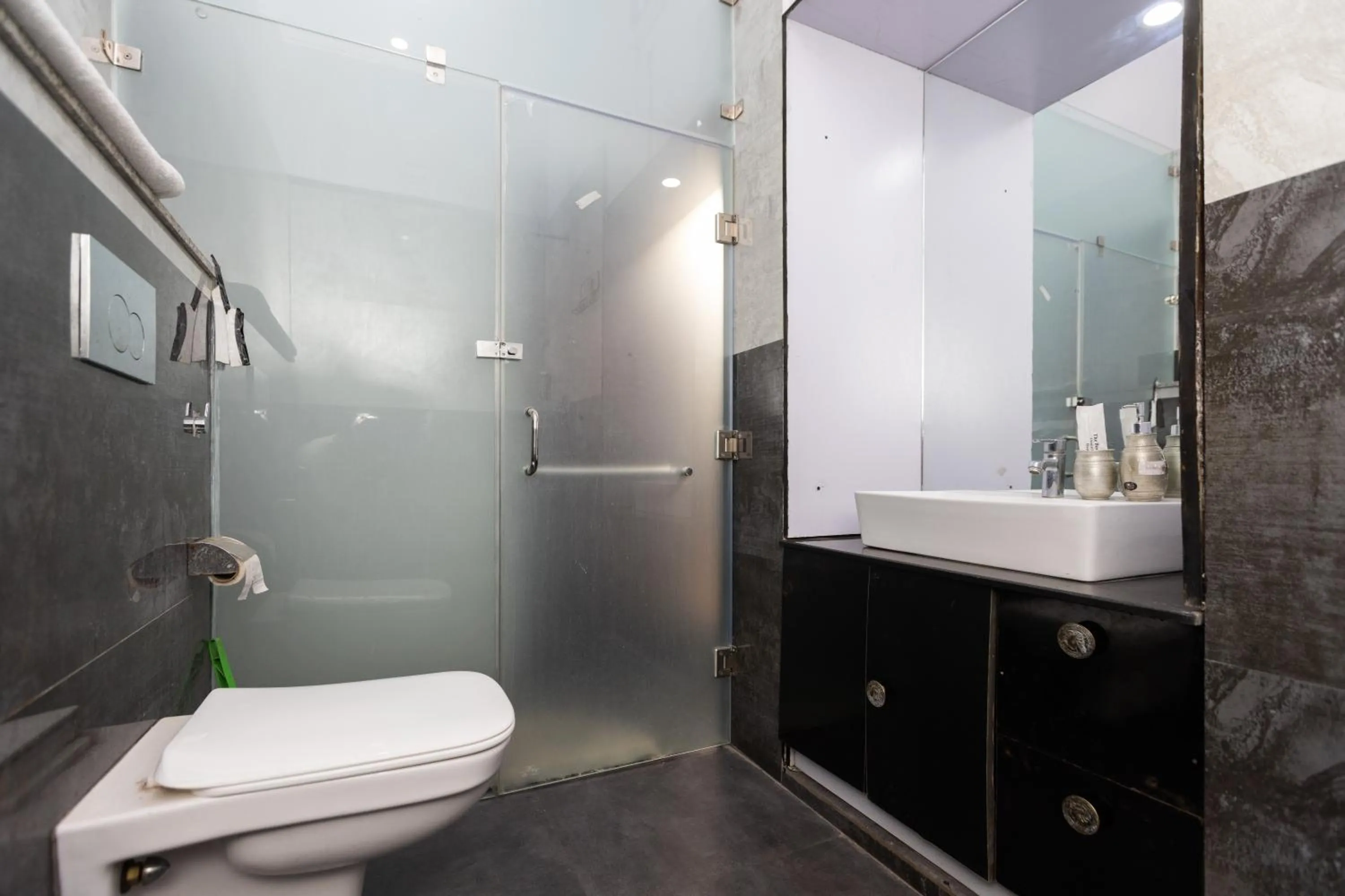 Shower in The Bougainvillea Retreat - A Luxury Private Pool Villa in Dehradun